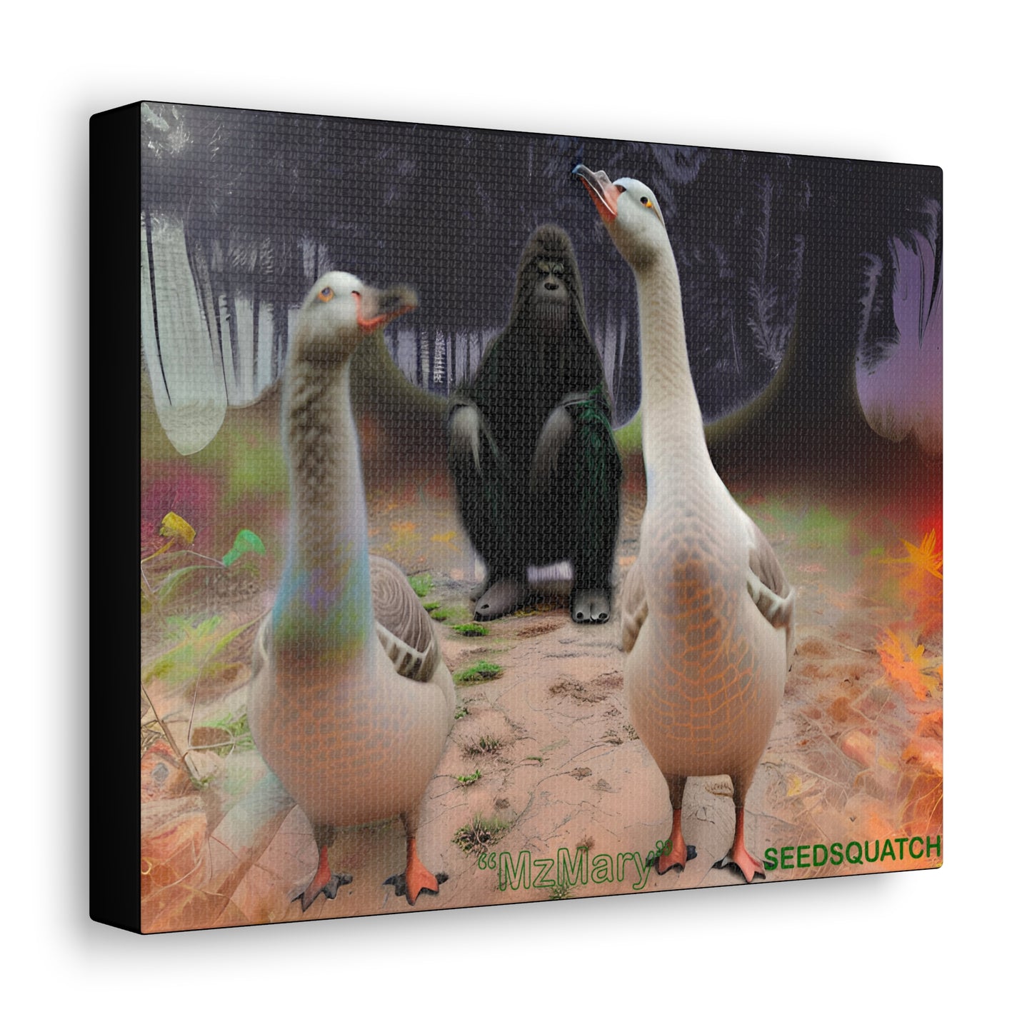 MzMary “The Geese” Ai Scene Canvas Gallery Wraps