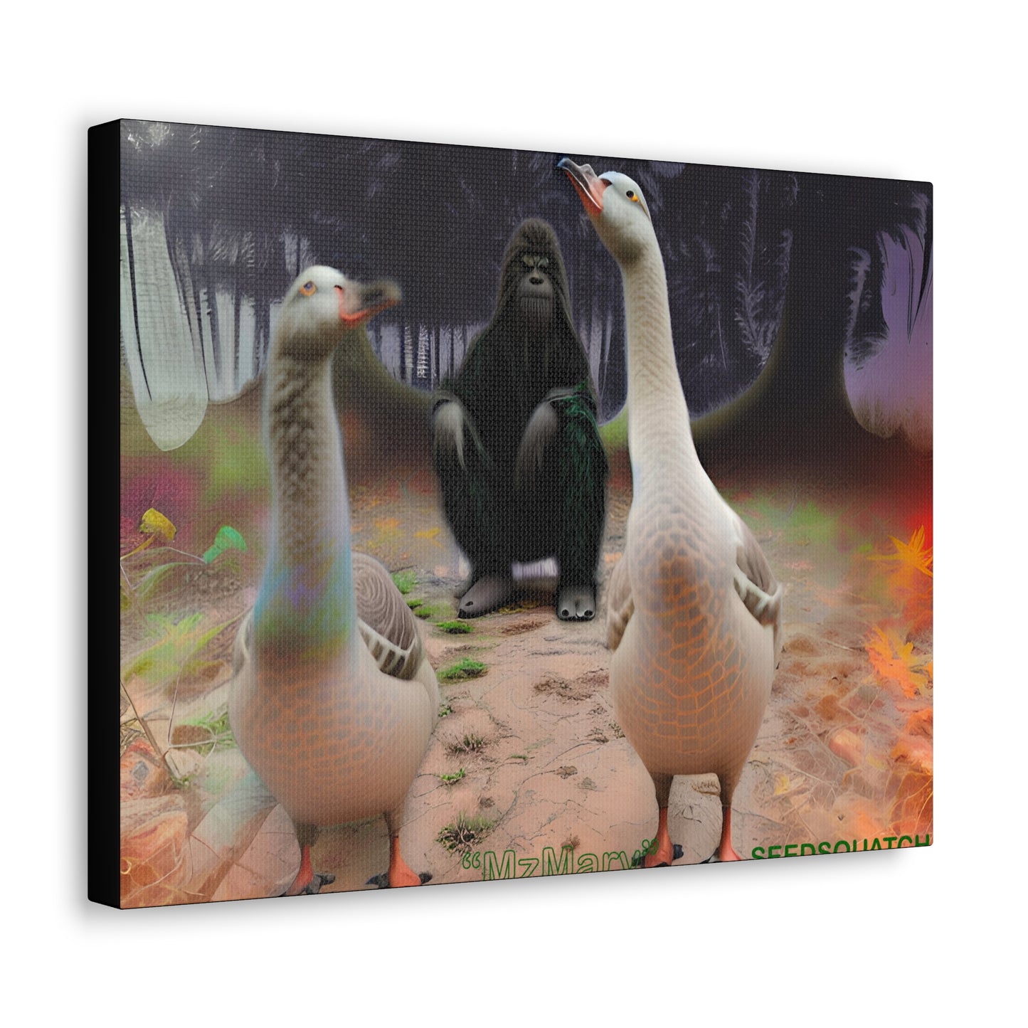 MzMary “The Geese” Ai Scene Canvas Gallery Wraps