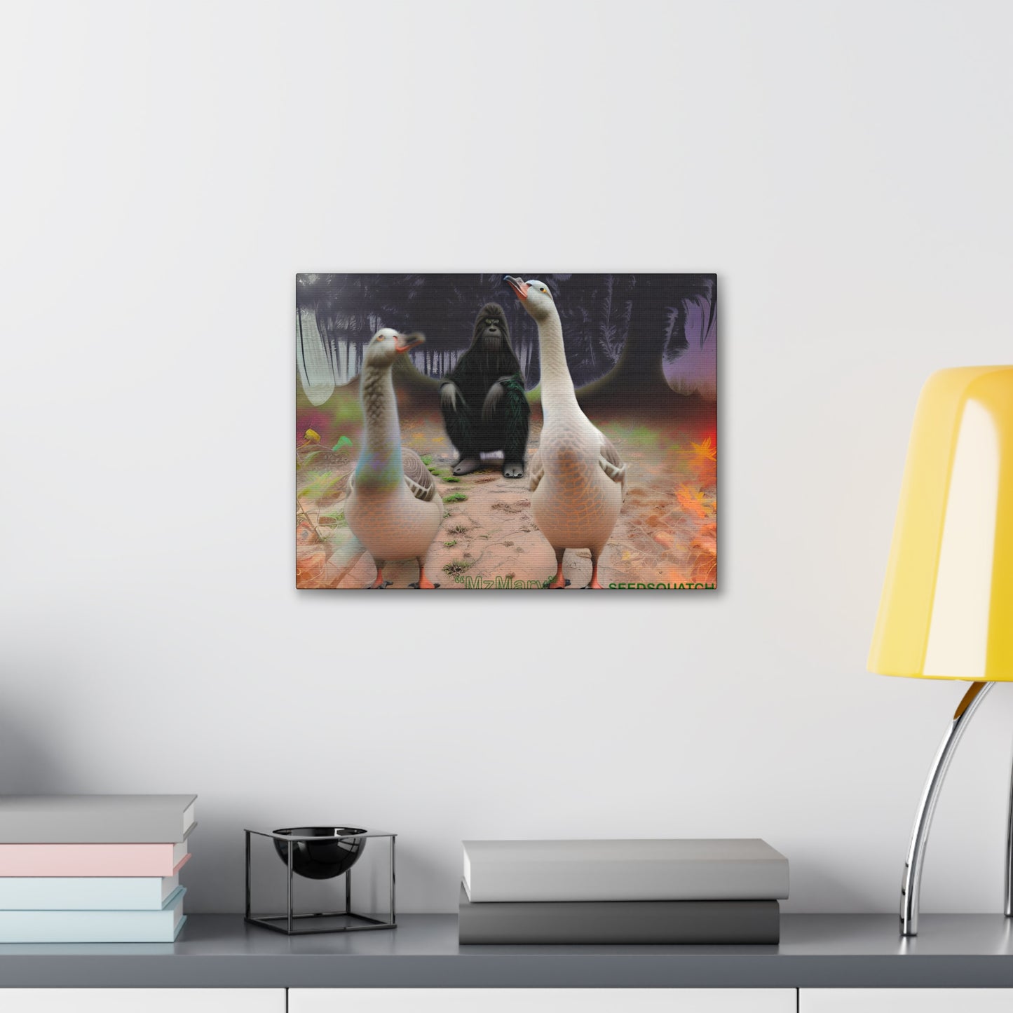 MzMary “The Geese” Ai Scene Canvas Gallery Wraps
