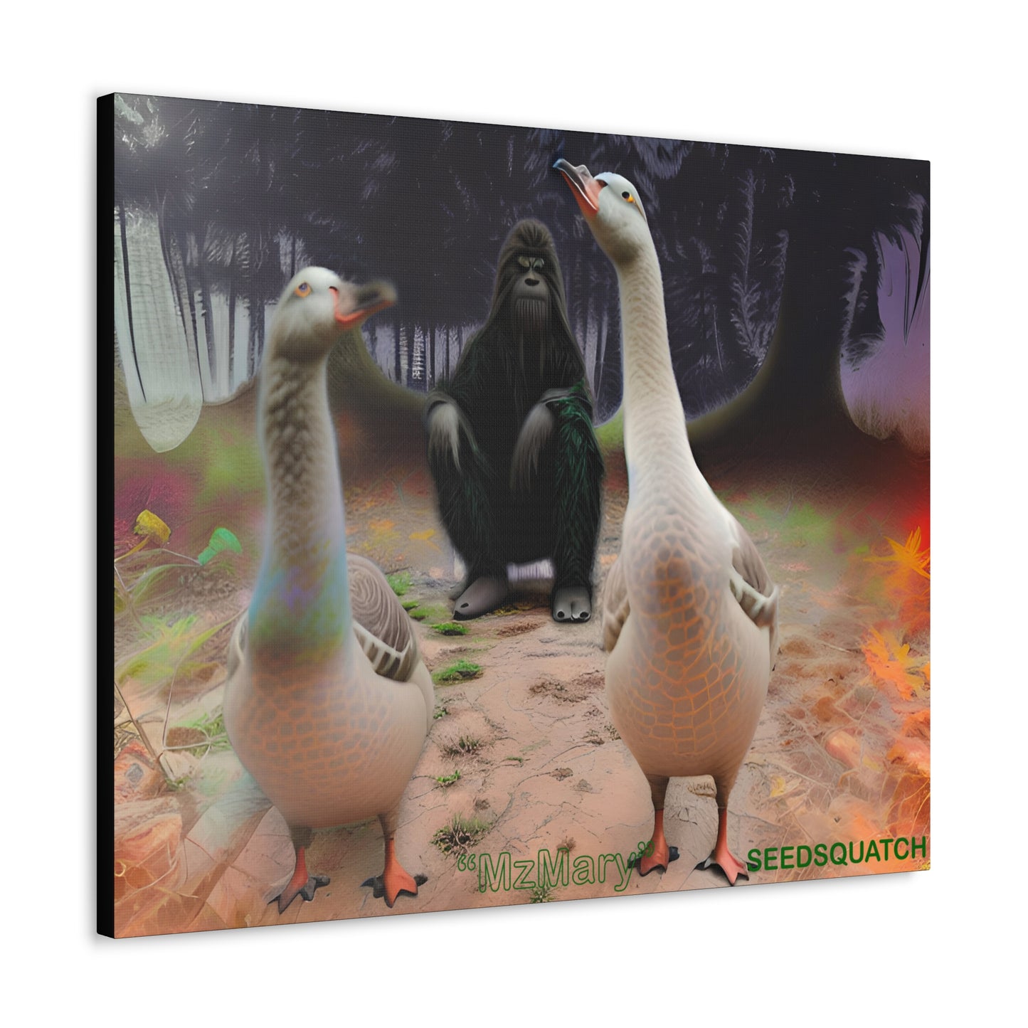 MzMary “The Geese” Ai Scene Canvas Gallery Wraps