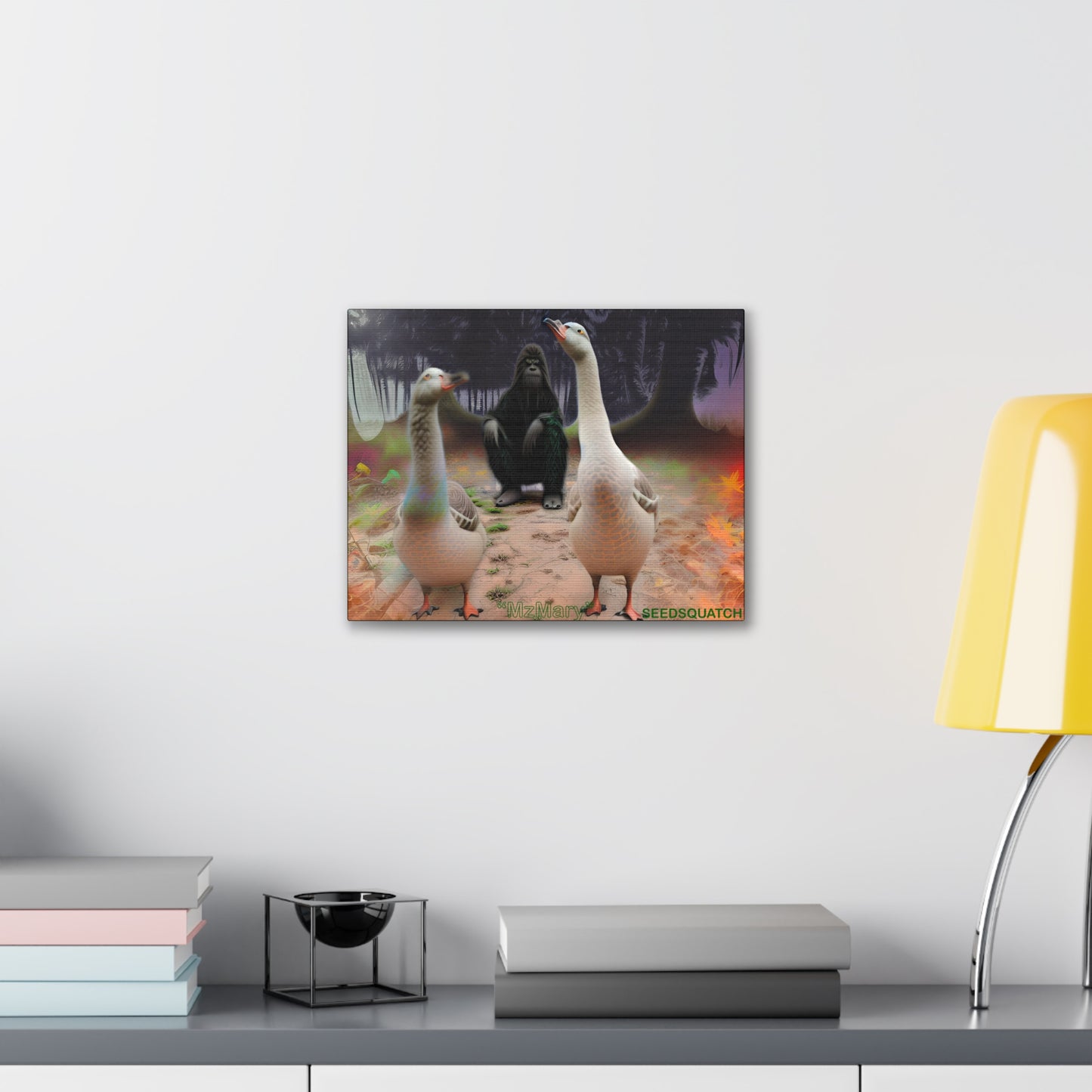 MzMary “The Geese” Ai Scene Canvas Gallery Wraps