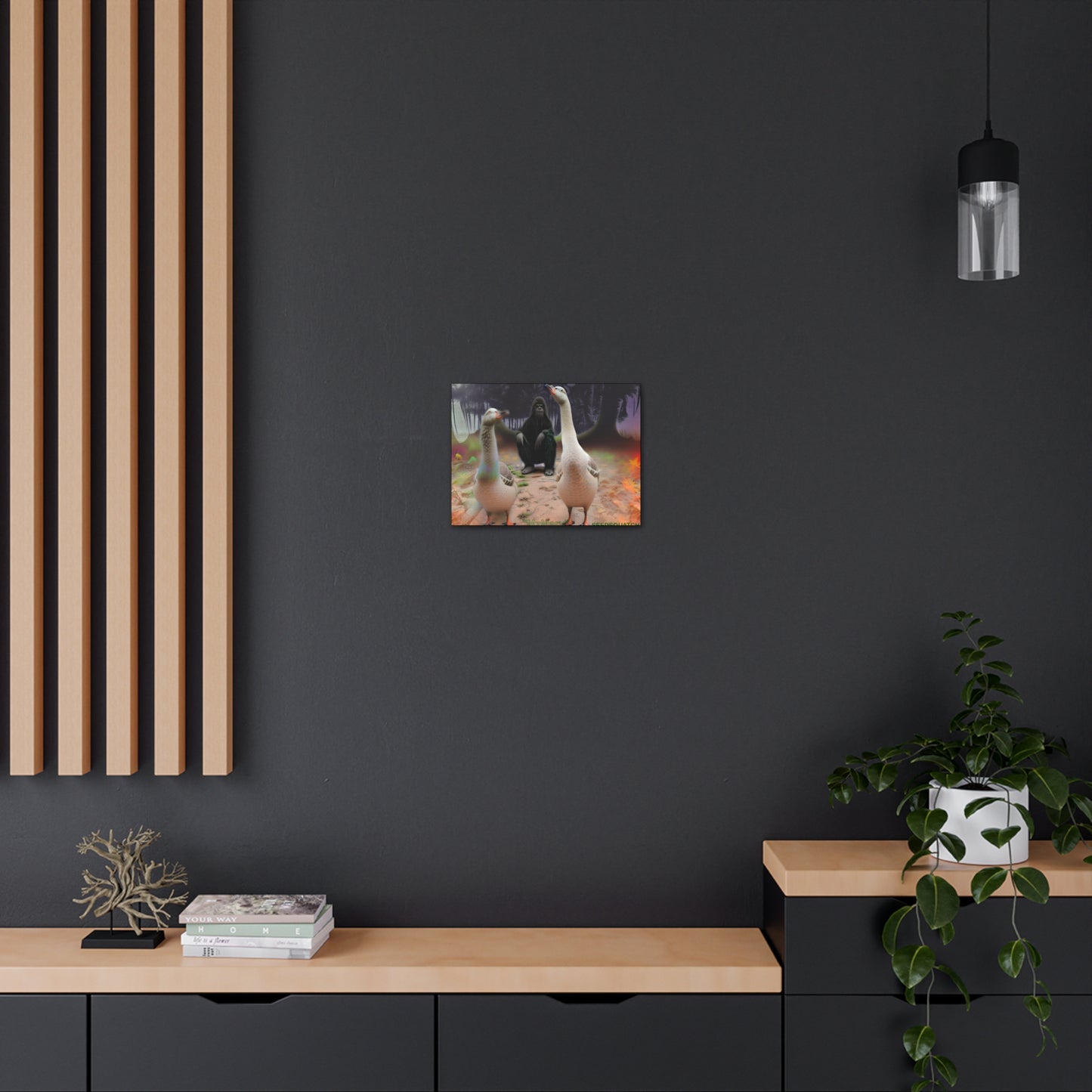 MzMary “The Geese” Ai Scene Canvas Gallery Wraps