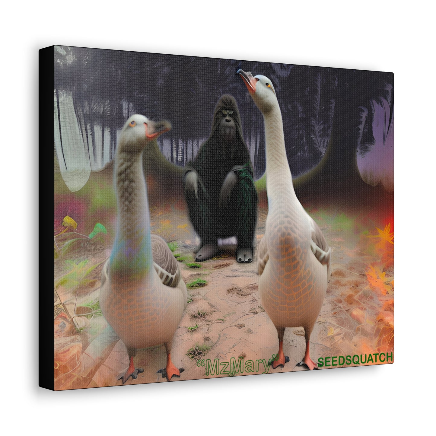 MzMary “The Geese” Ai Scene Canvas Gallery Wraps