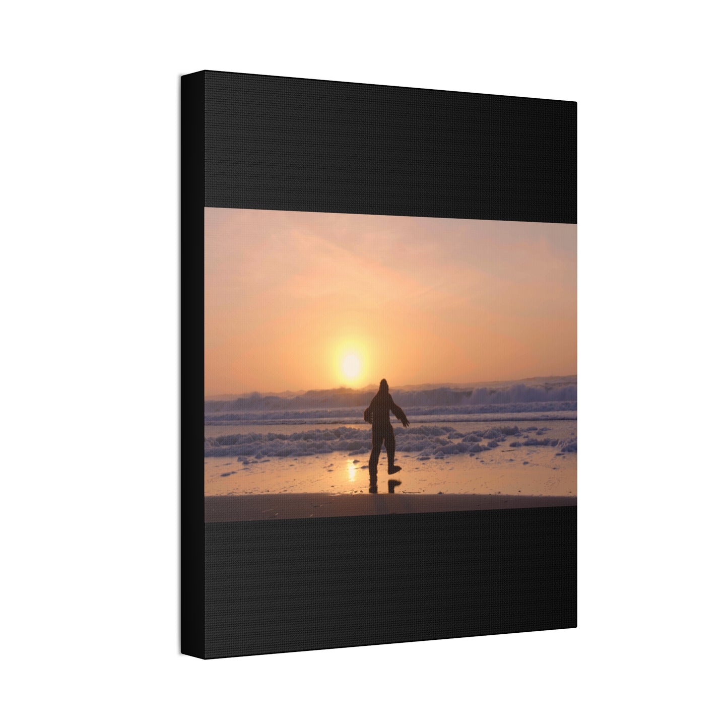 “Legend of the Squatch” Ferndale Beach California Scene Canvas Stretched, 1.5''
