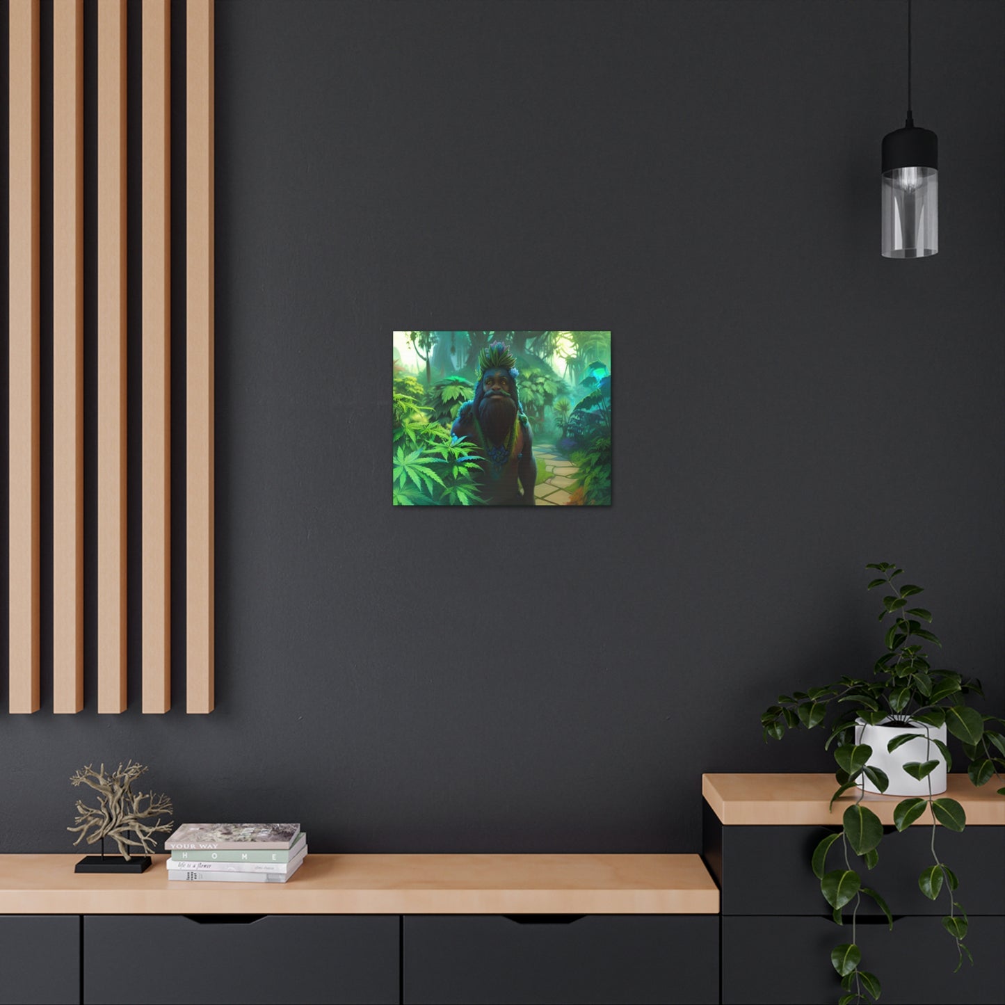 MzMary AlohaSquatch Ai Design Canvas Gallery Wraps