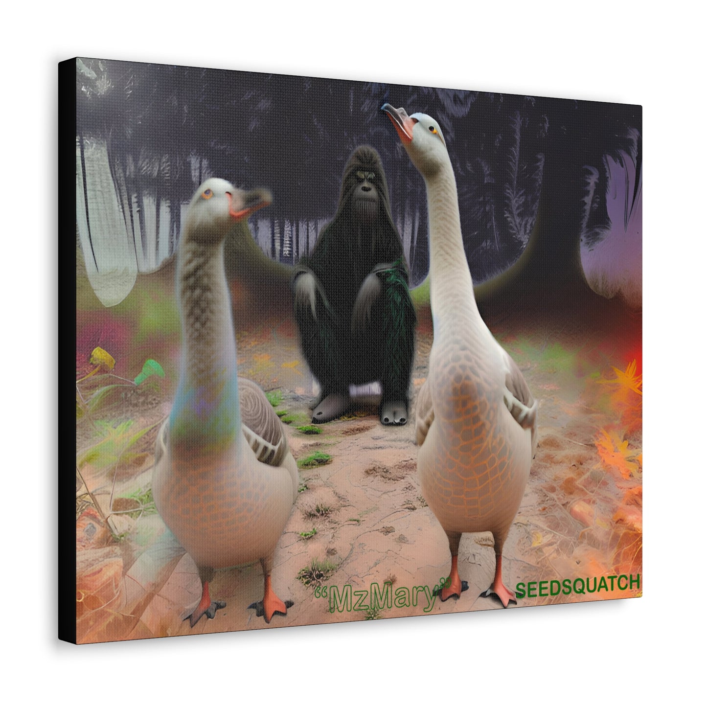 MzMary “The Geese” Ai Scene Canvas Gallery Wraps