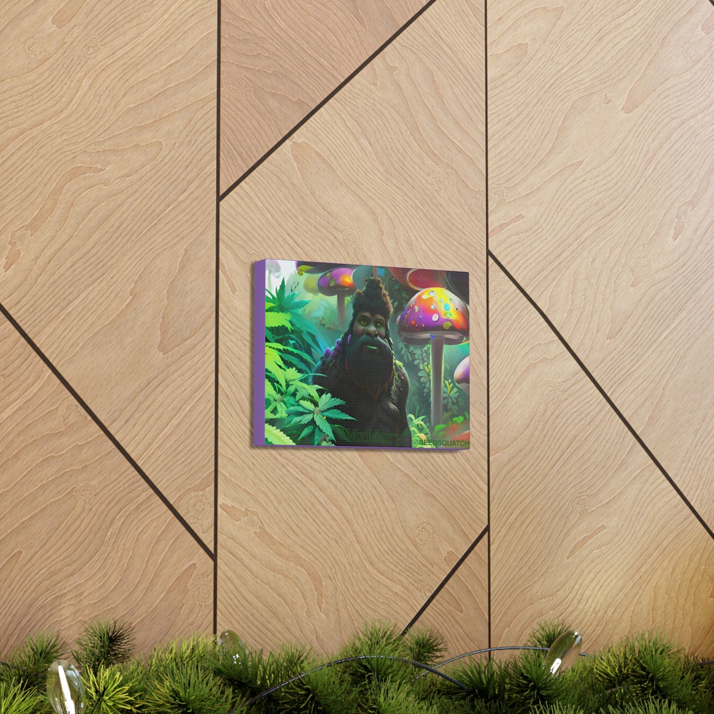 MzMary “ShroomSquatch” Ai Scene Canvas Gallery Wraps