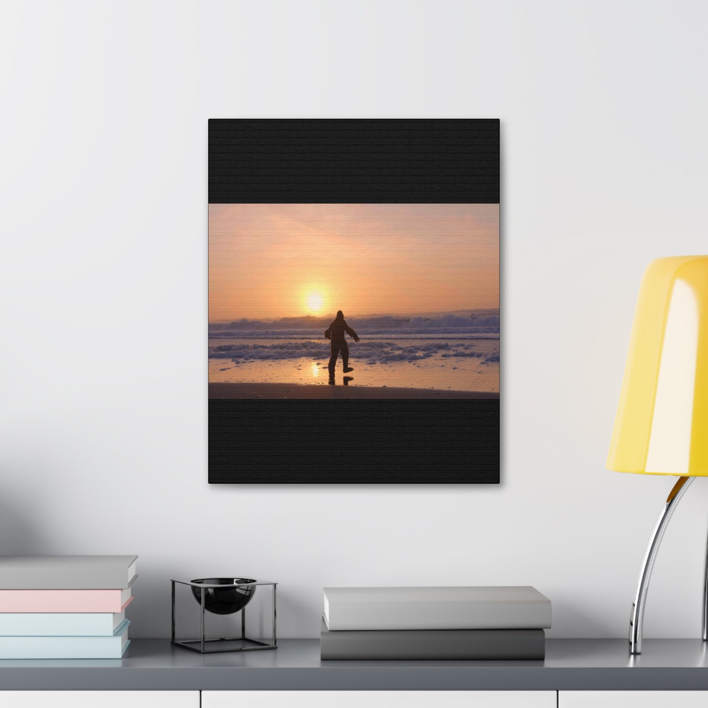 “Legend of the Squatch” Ferndale Beach California Scene Canvas Stretched, 1.5''