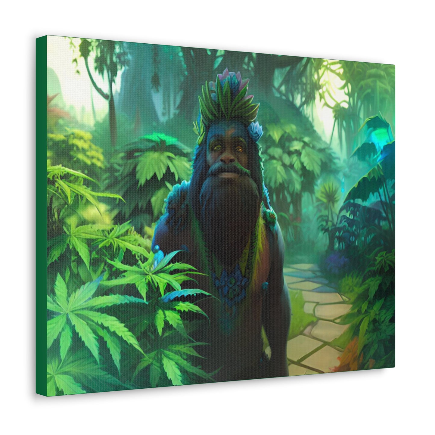 MzMary AlohaSquatch Ai Design Canvas Gallery Wraps