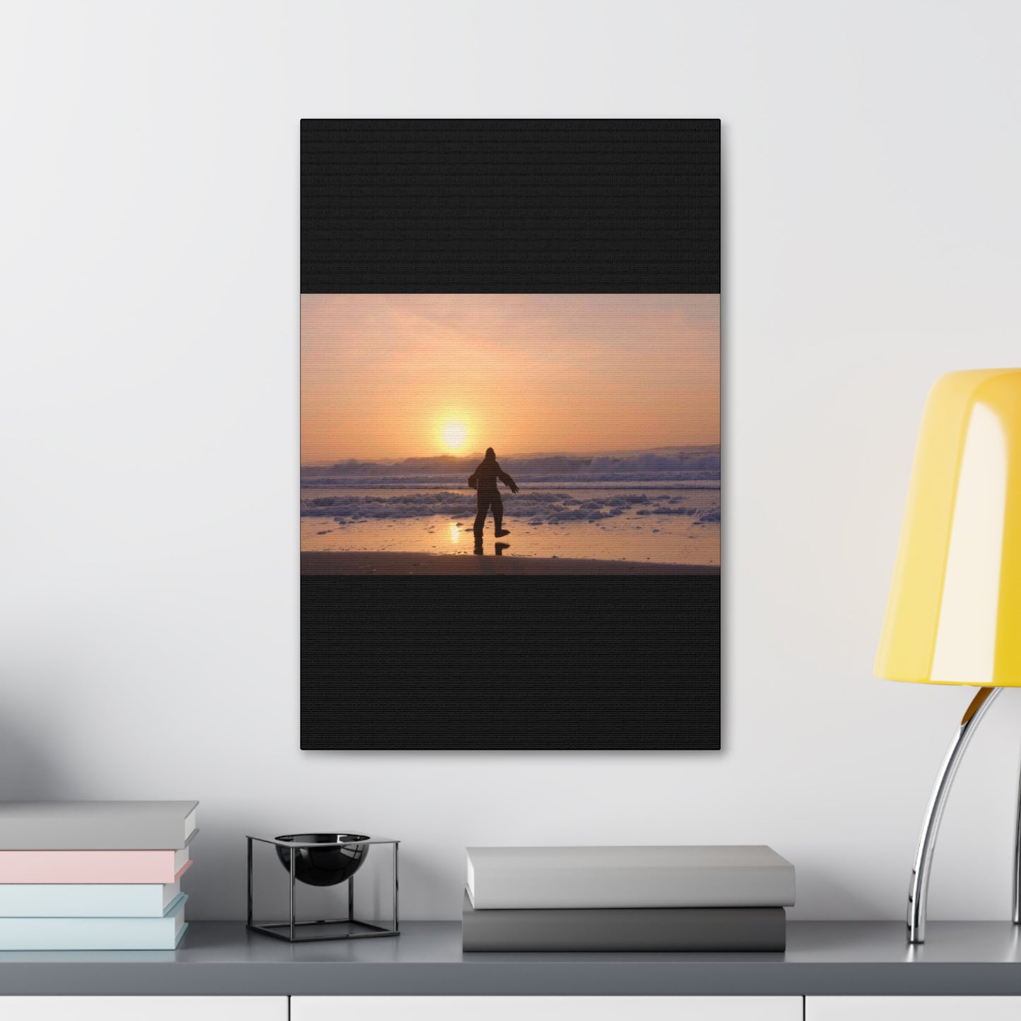 “Legend of the Squatch” Ferndale Beach California Scene Canvas Stretched, 1.5''