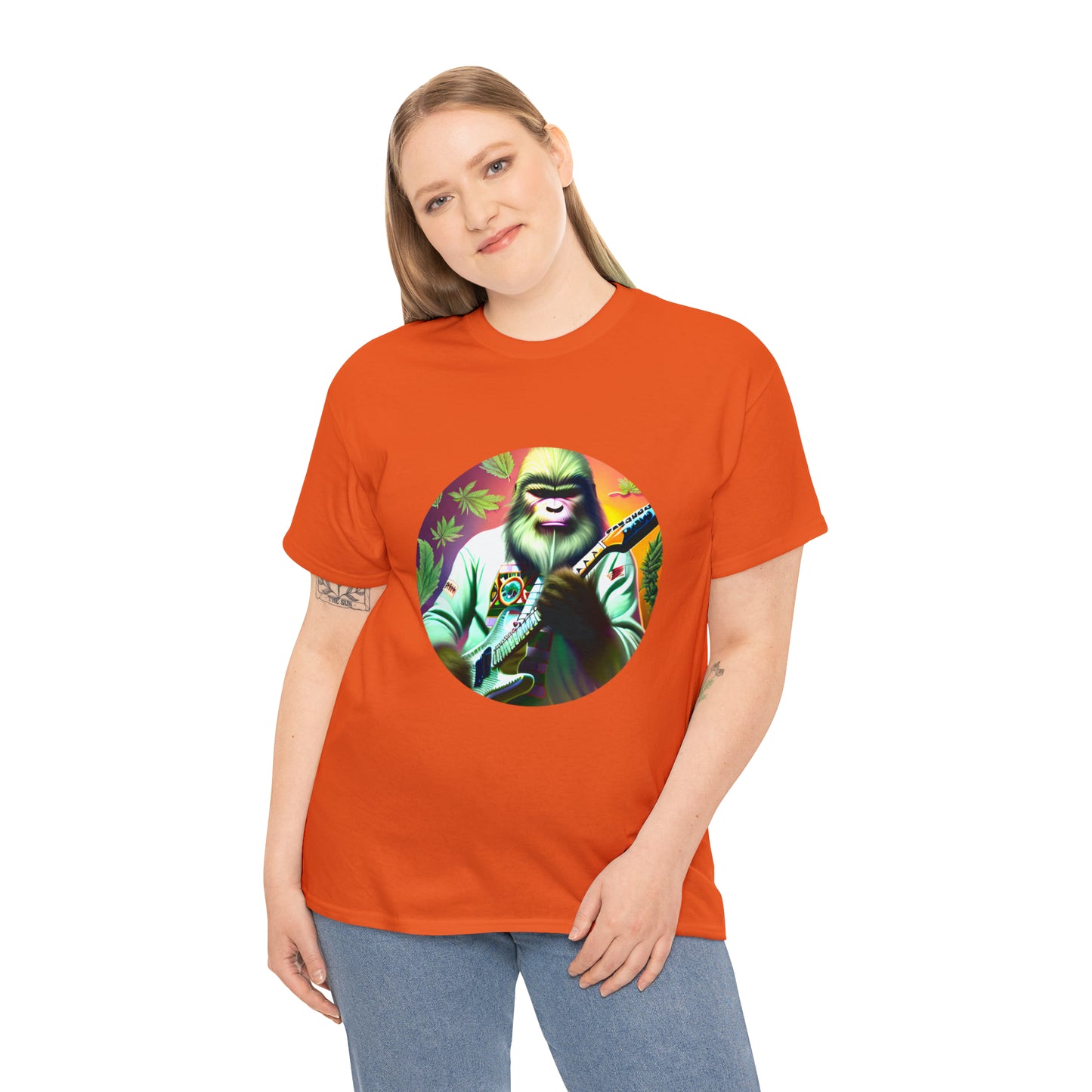 Seedsquatch Plays Guitar #1 Unisex Heavy Cotton Tee