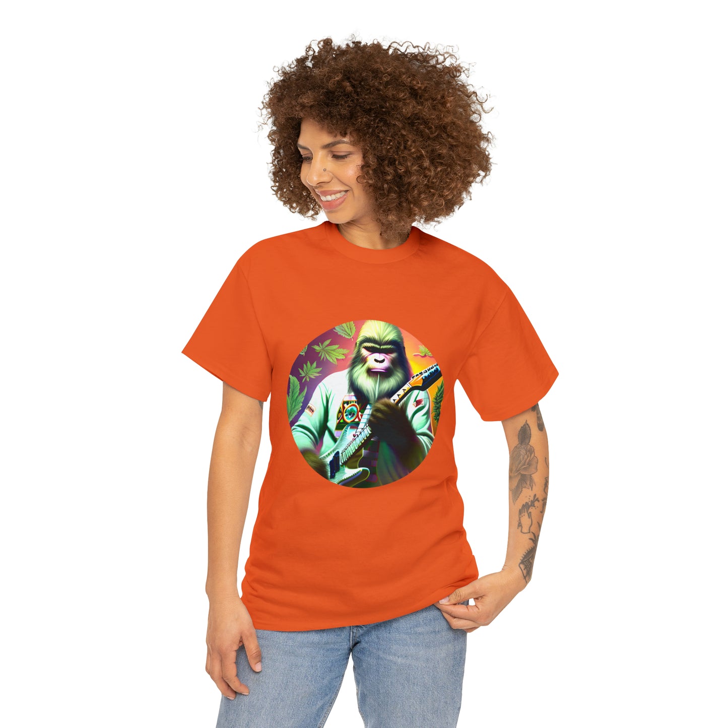 Seedsquatch Plays Guitar #1 Unisex Heavy Cotton Tee