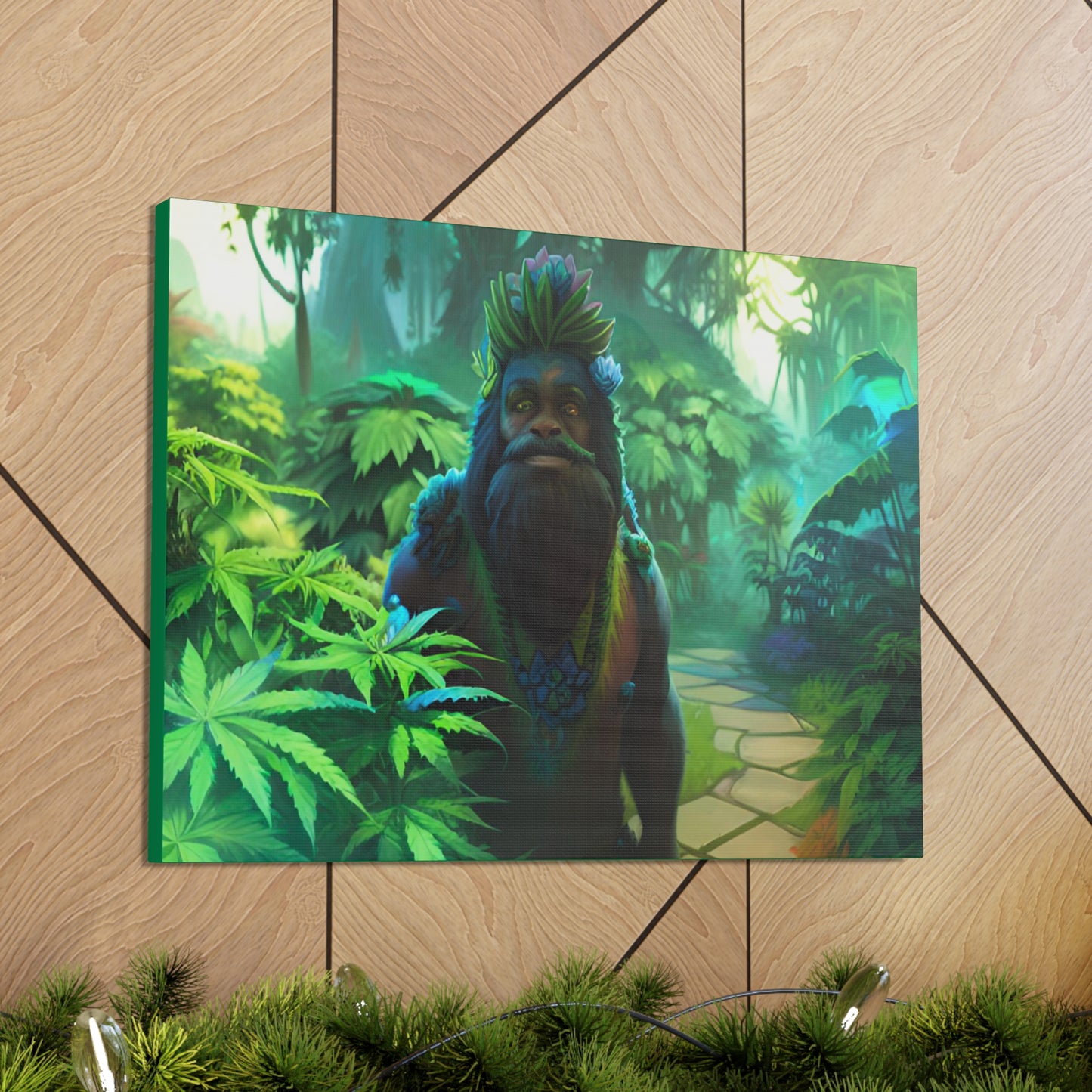 MzMary AlohaSquatch Ai Design Canvas Gallery Wraps