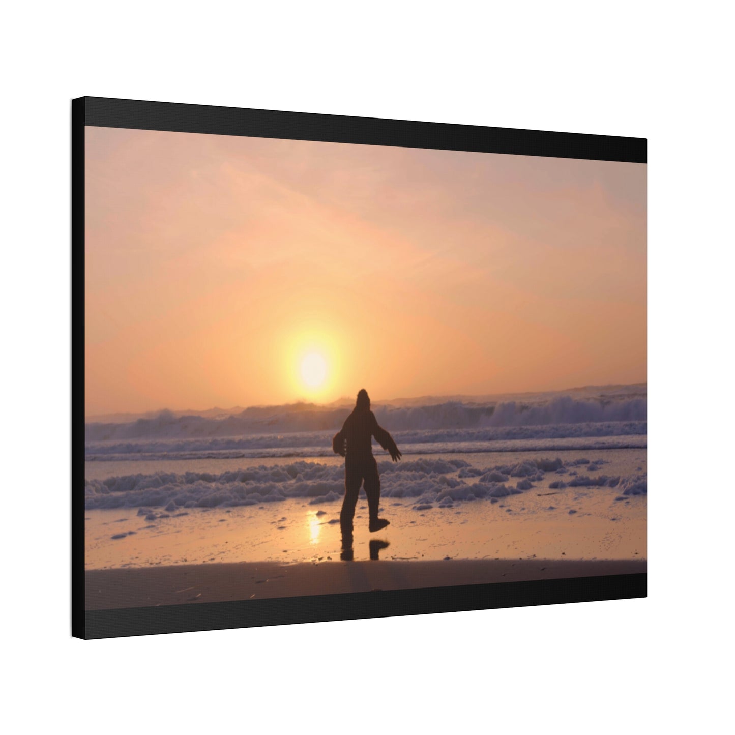 “Legend of the Squatch” Ferndale Beach California Scene Canvas Stretched, 1.5''