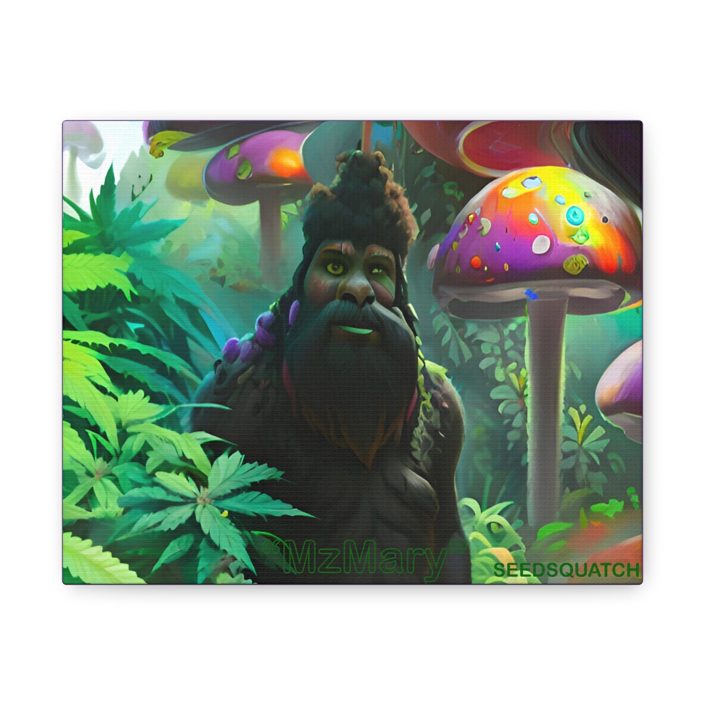 MzMary “ShroomSquatch” Ai Scene Canvas Gallery Wraps