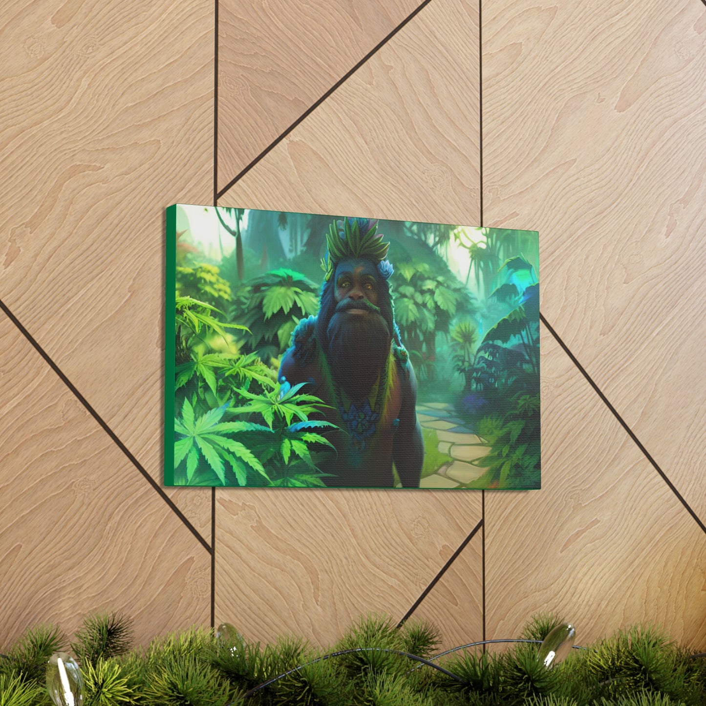 MzMary AlohaSquatch Ai Design Canvas Gallery Wraps