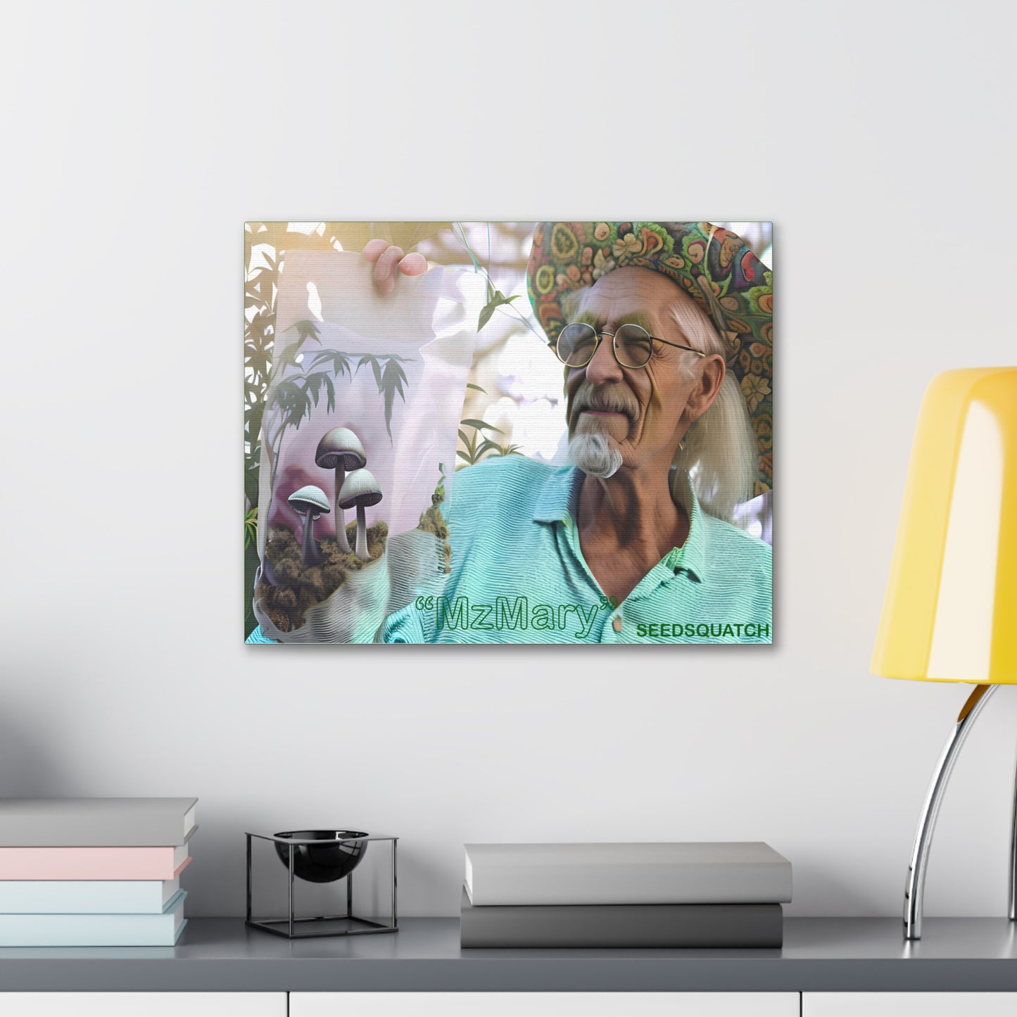 MzMary “Old Man Bruce” Ai Canvas Gallery Wraps