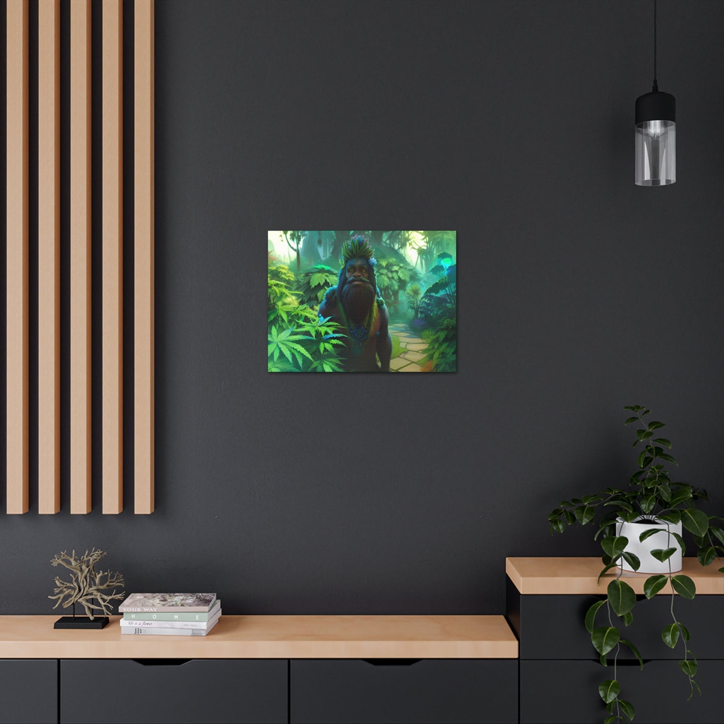 MzMary AlohaSquatch Ai Design Canvas Gallery Wraps