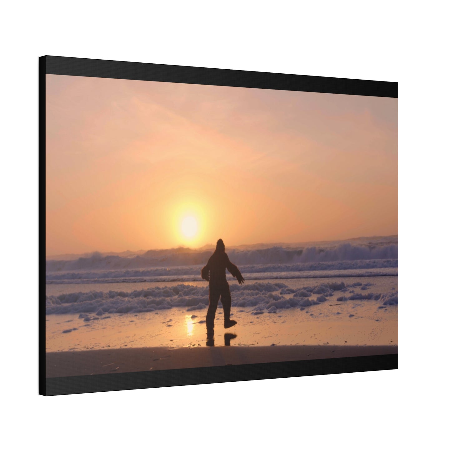 “Legend of the Squatch” Ferndale Beach California Scene Canvas Stretched, 1.5''