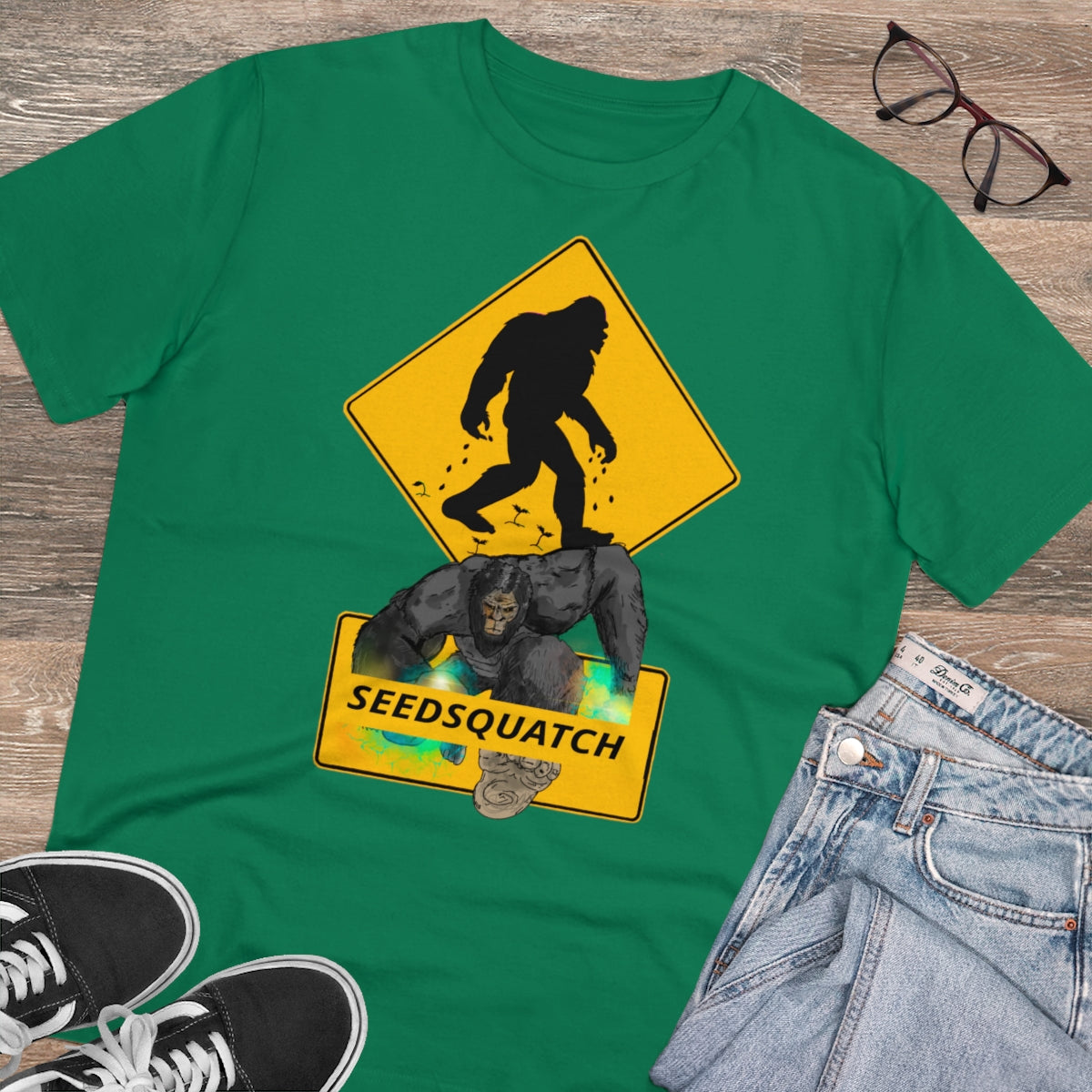 Seedsquatch “NiftySquatch” Organic Creator T-shirt - Unisex