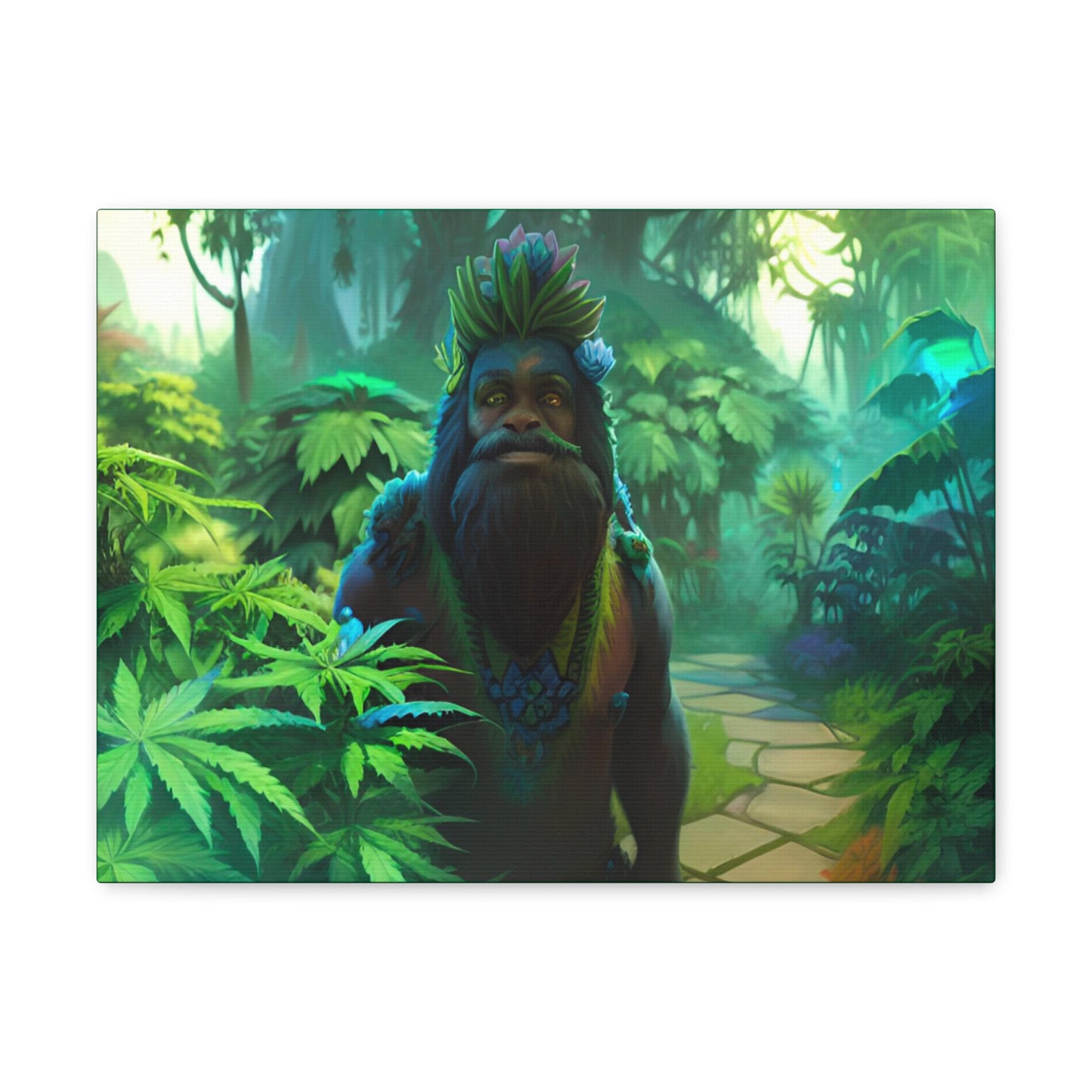 MzMary AlohaSquatch Ai Design Canvas Gallery Wraps