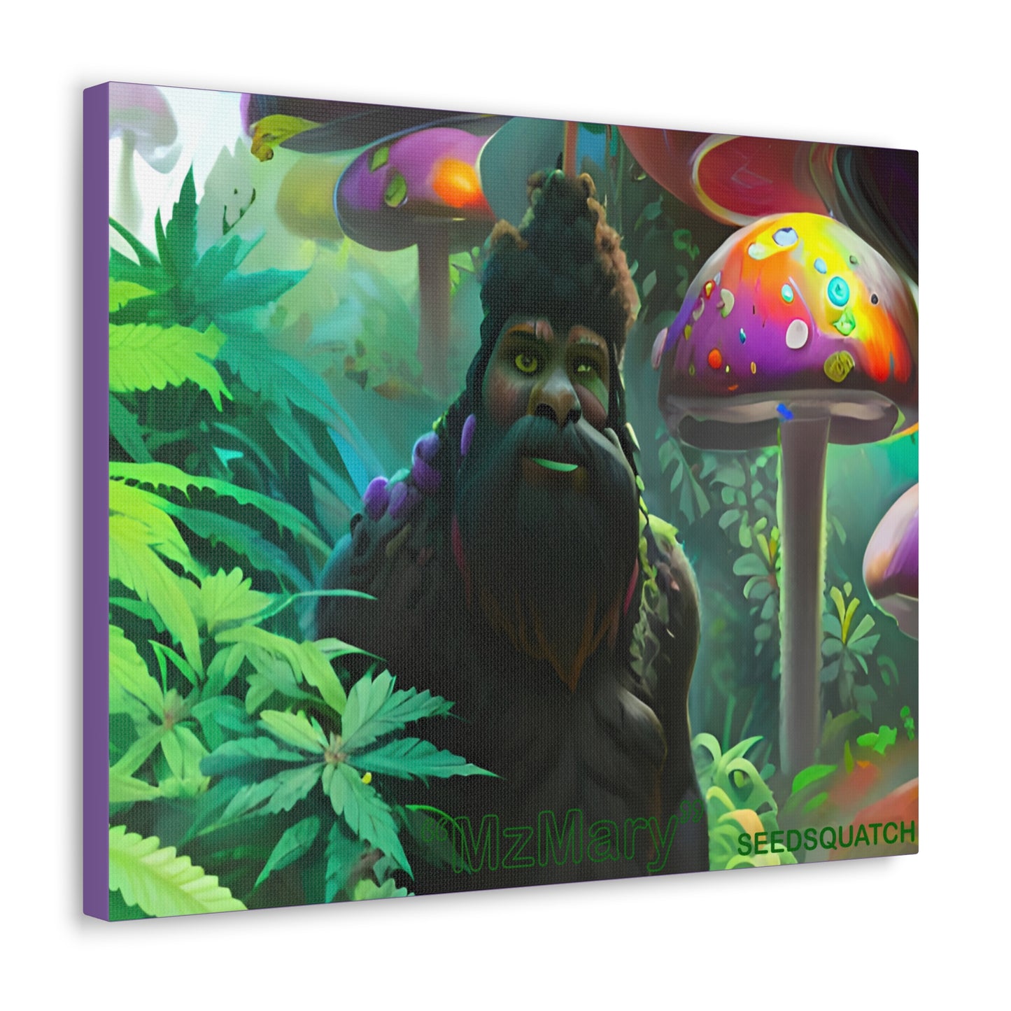 MzMary “ShroomSquatch” Ai Scene Canvas Gallery Wraps