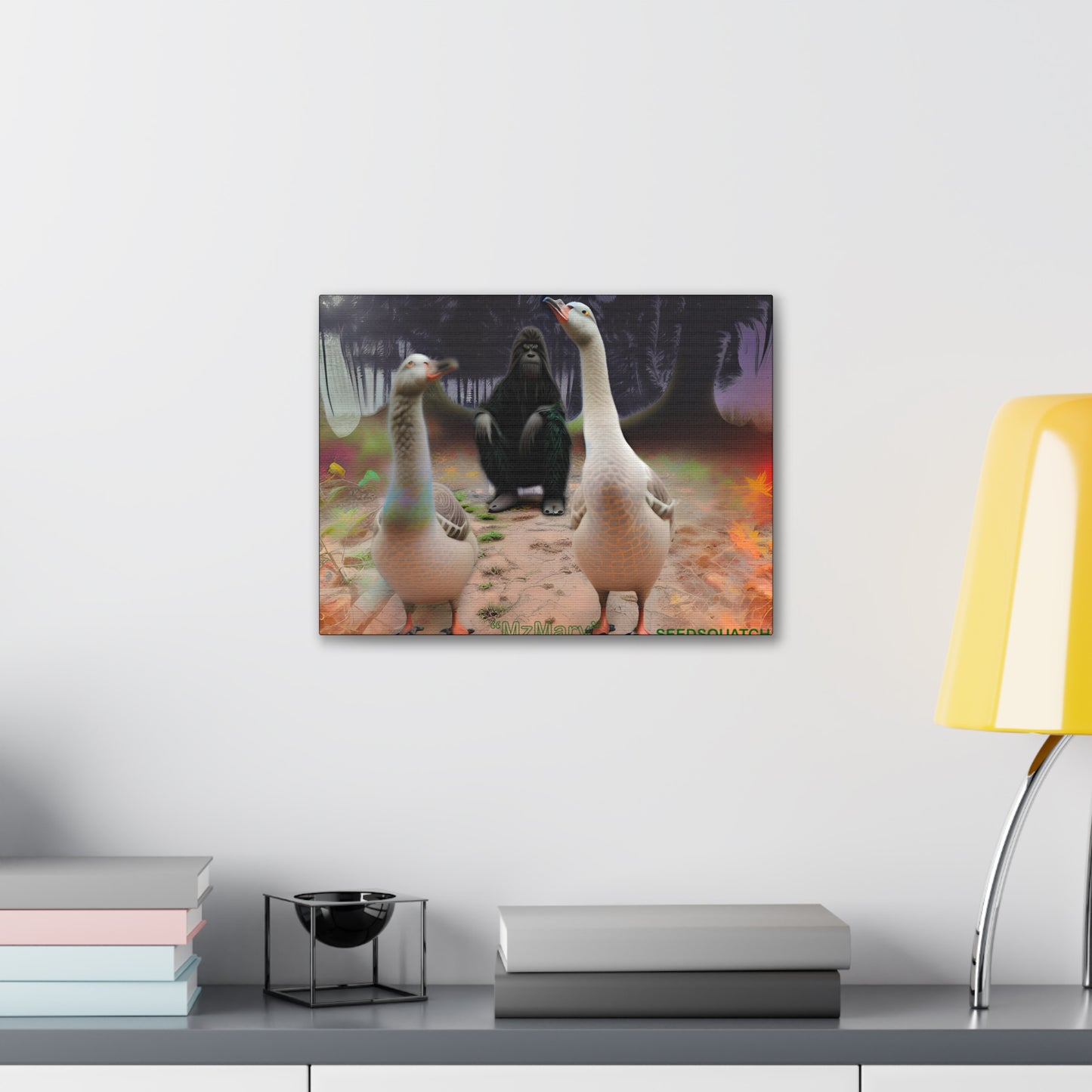 MzMary “The Geese”  Ai Scene Canvas Gallery Wraps