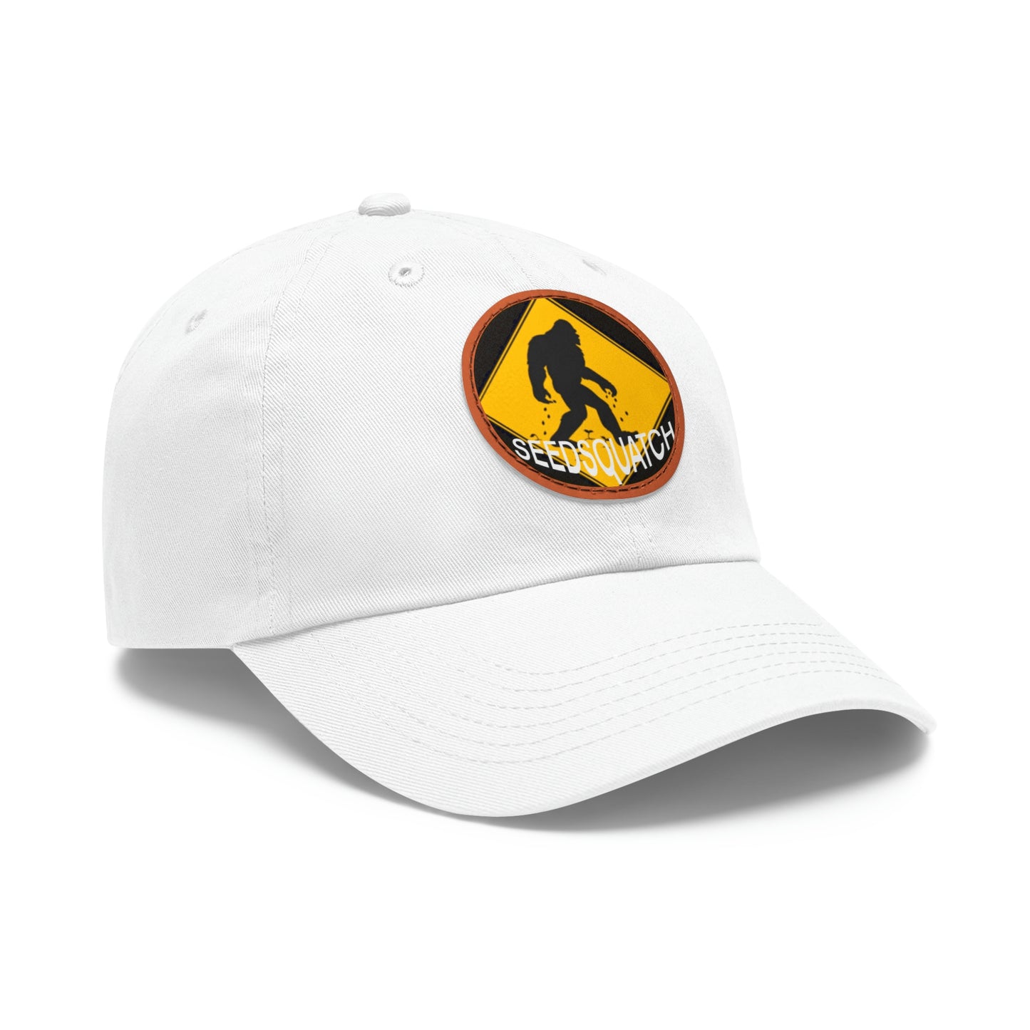 Seedsquatch Logo Dad Hat with Leather Patch (Round)