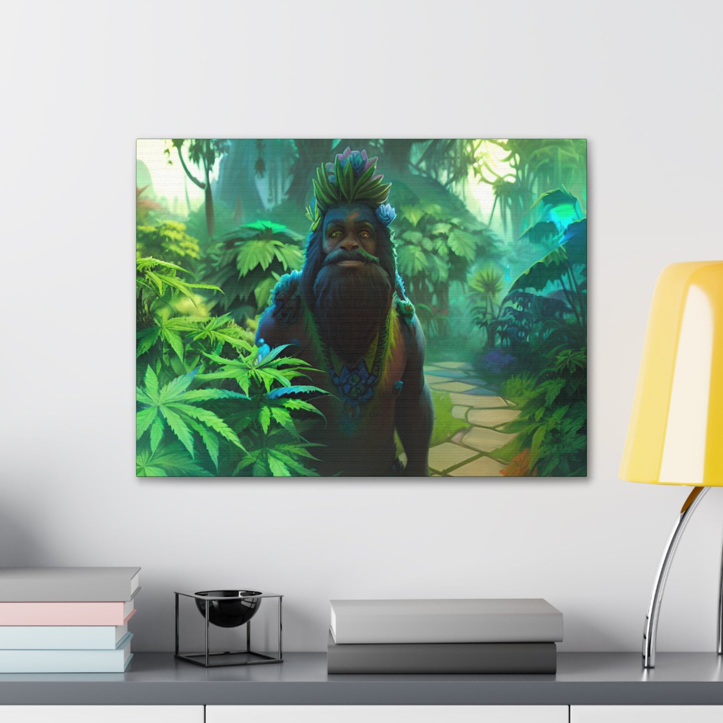 MzMary AlohaSquatch Ai Design Canvas Gallery Wraps