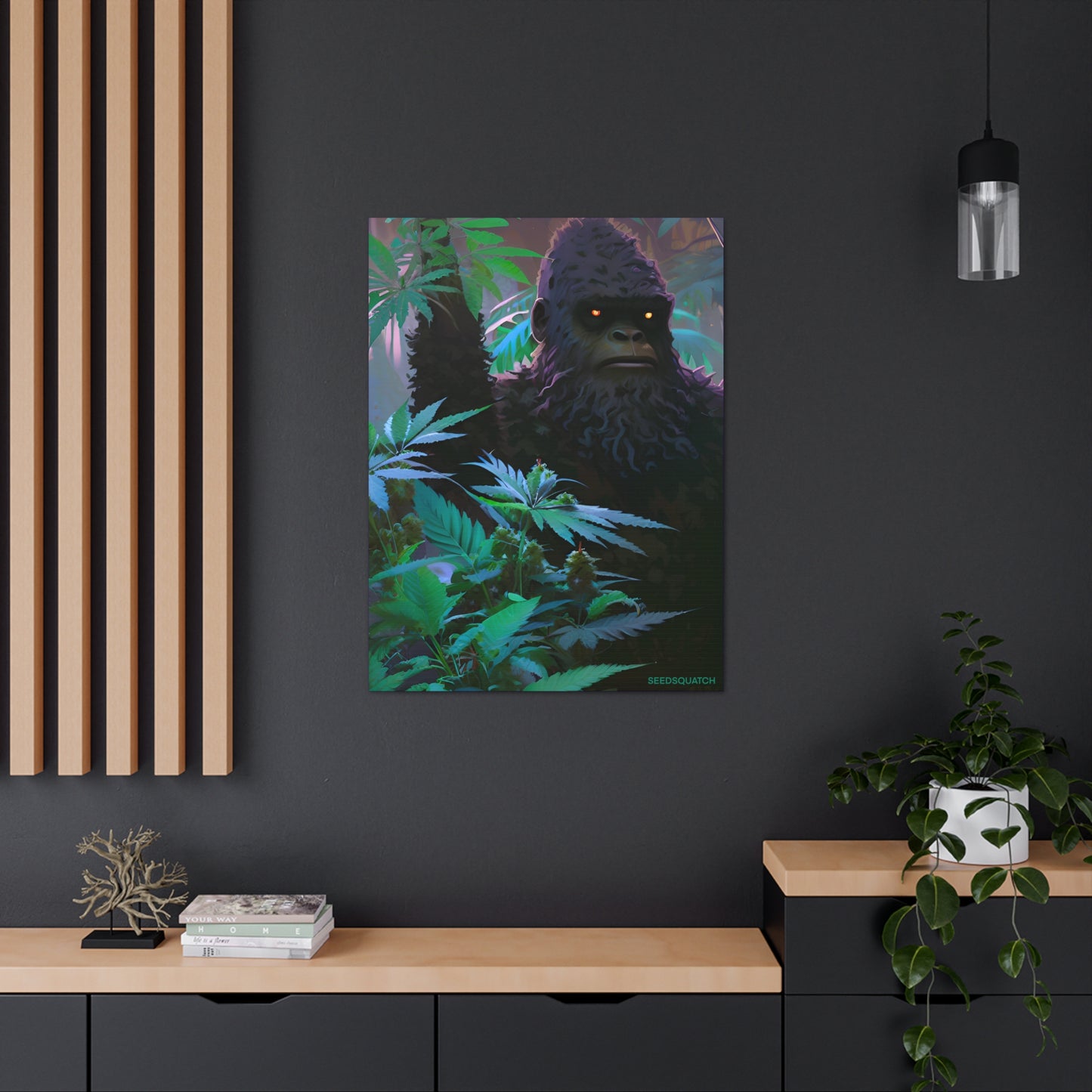 MzMary “SquatchEyes” Ai Design Canvas Gallery Wraps