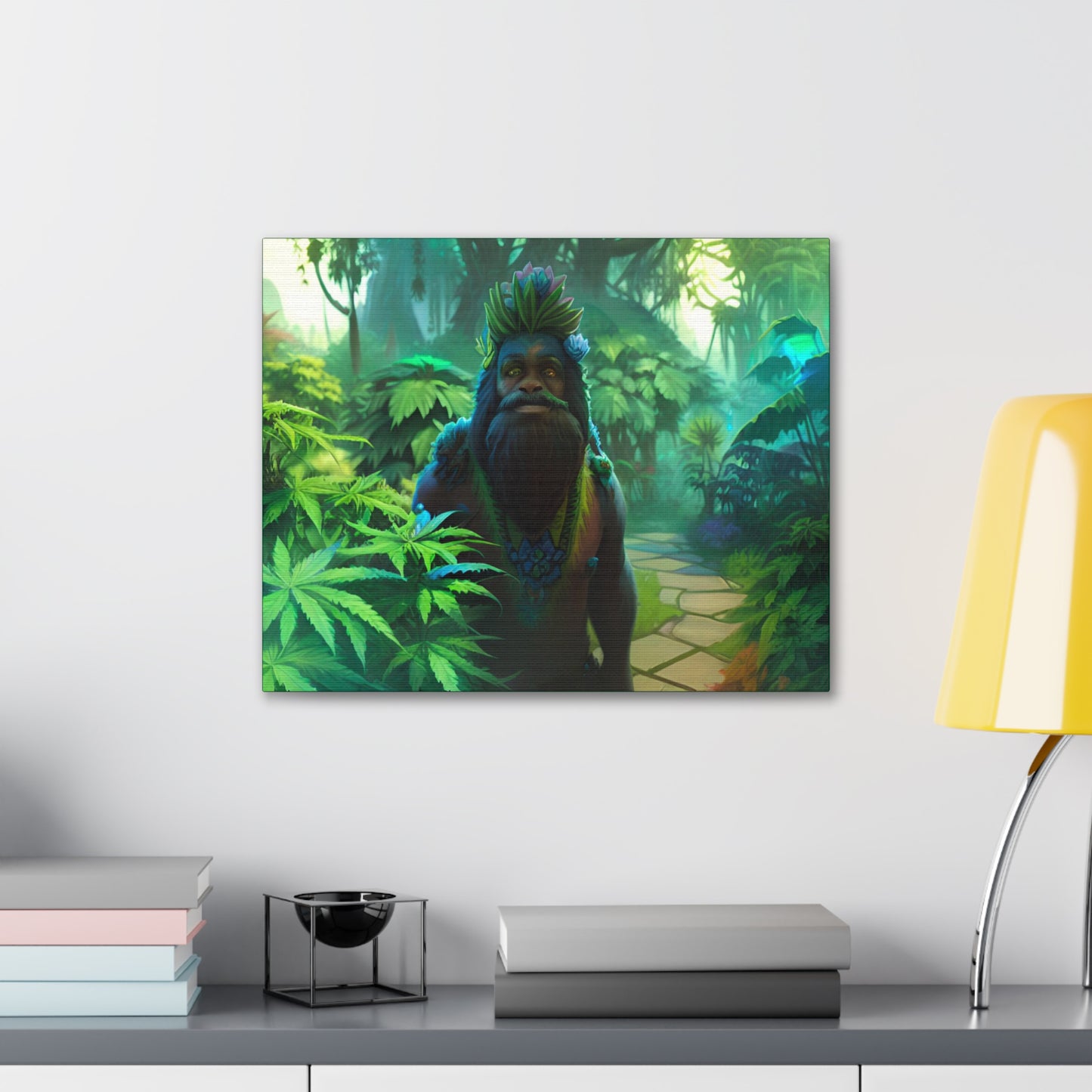 MzMary AlohaSquatch Ai Design Canvas Gallery Wraps