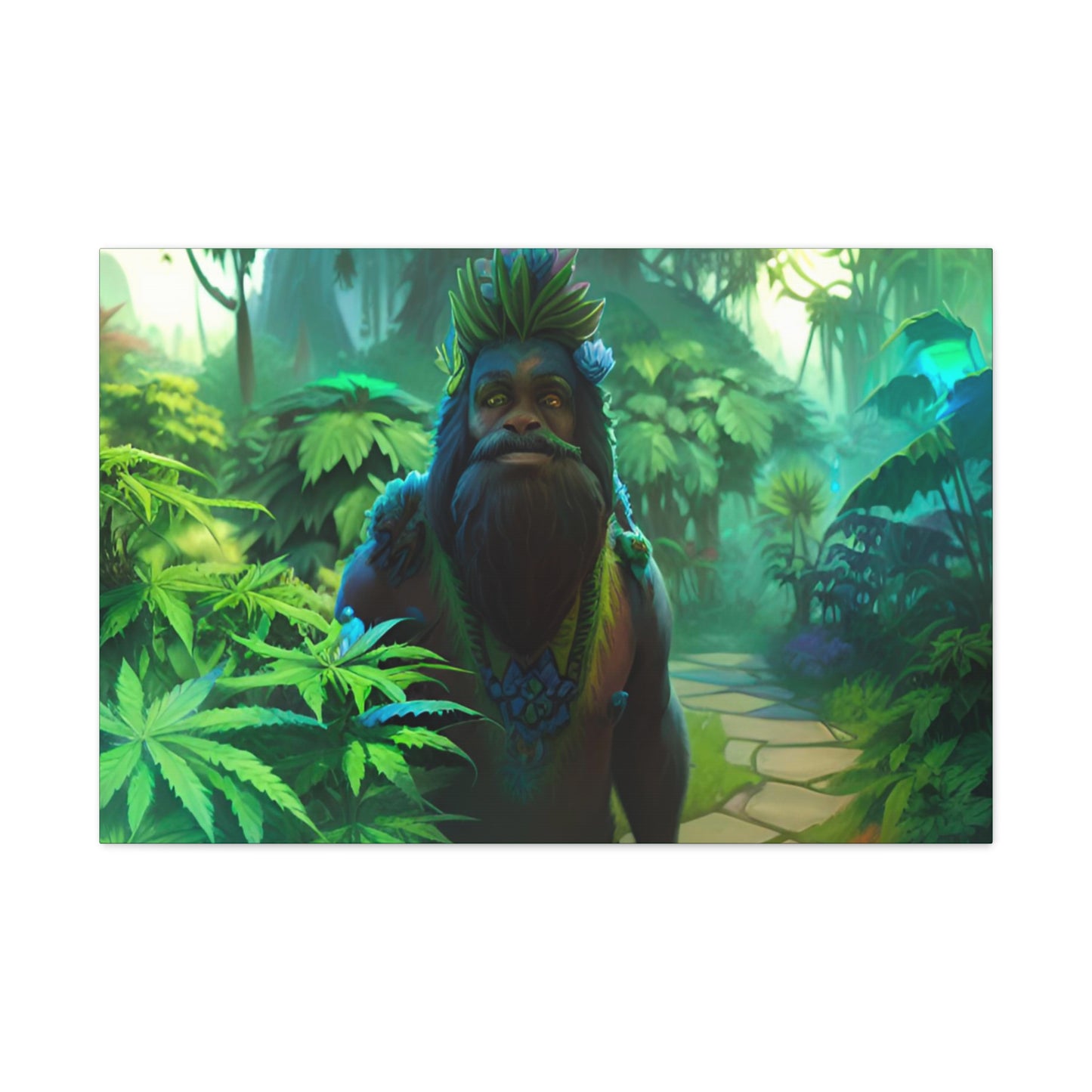 MzMary AlohaSquatch Ai Design Canvas Gallery Wraps