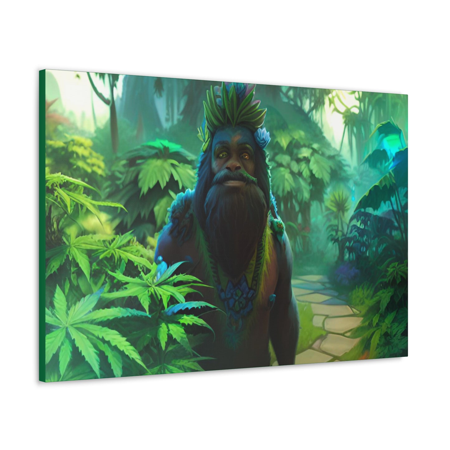 MzMary AlohaSquatch Ai Design Canvas Gallery Wraps