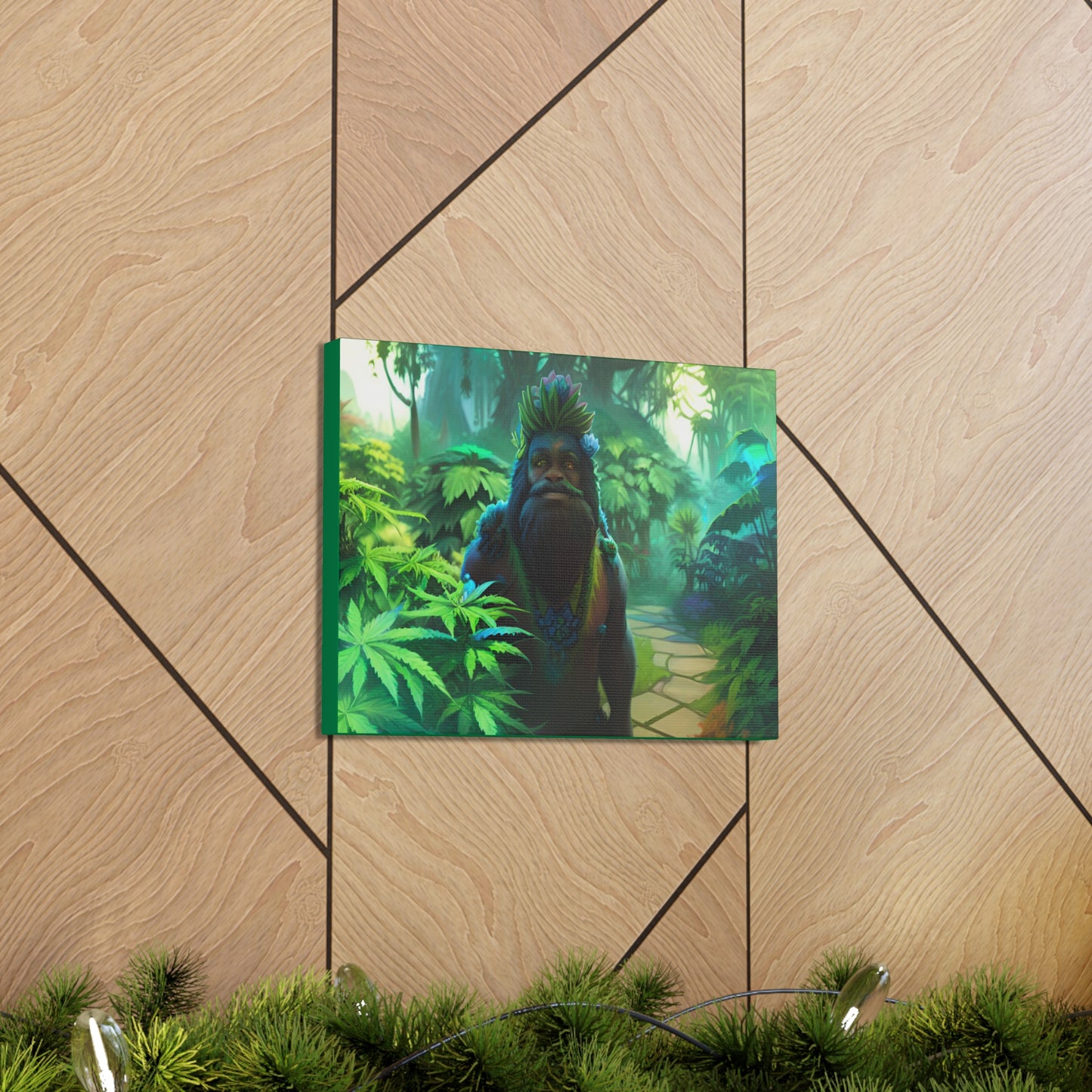 MzMary AlohaSquatch Ai Design Canvas Gallery Wraps