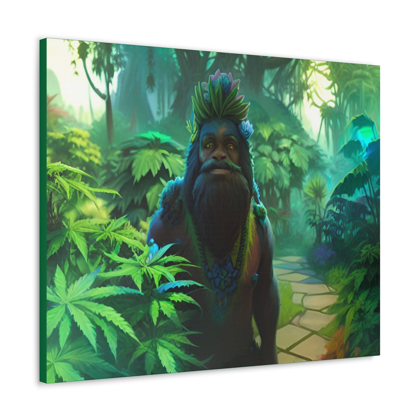 MzMary AlohaSquatch Ai Design Canvas Gallery Wraps