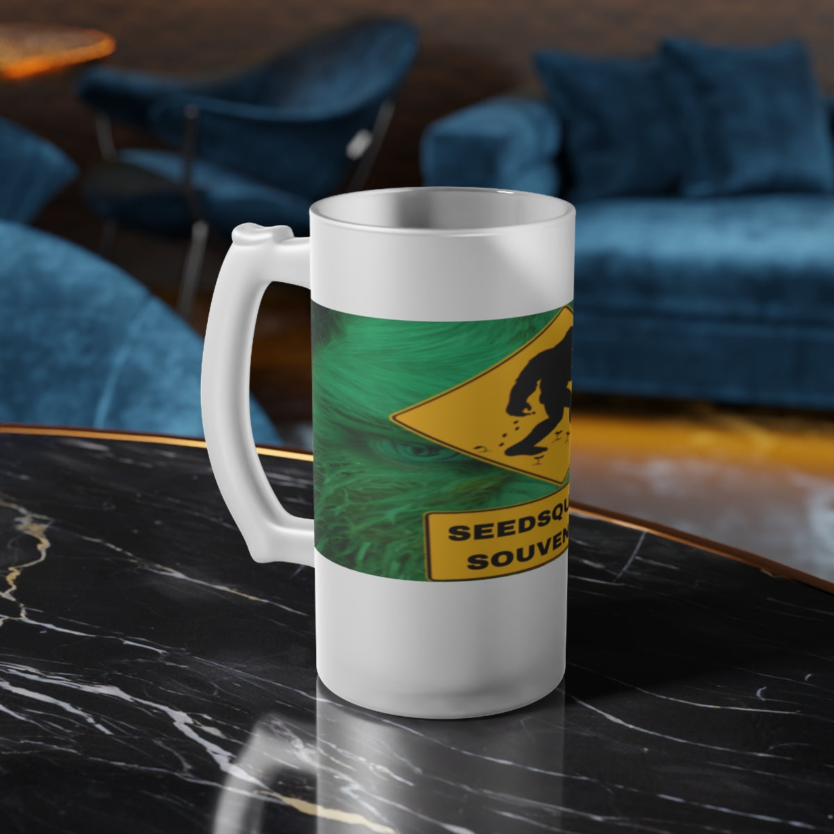 Seedsquatch Frosted Glass Mug