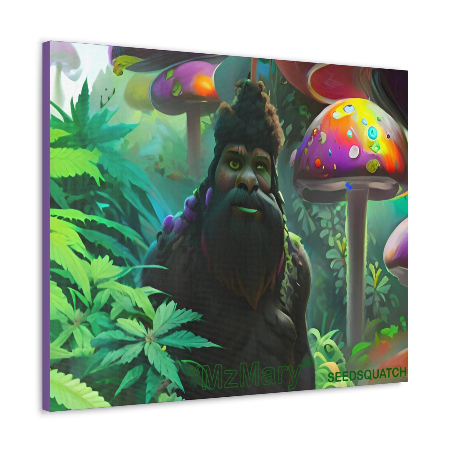 MzMary “ShroomSquatch” Ai Scene Canvas Gallery Wraps