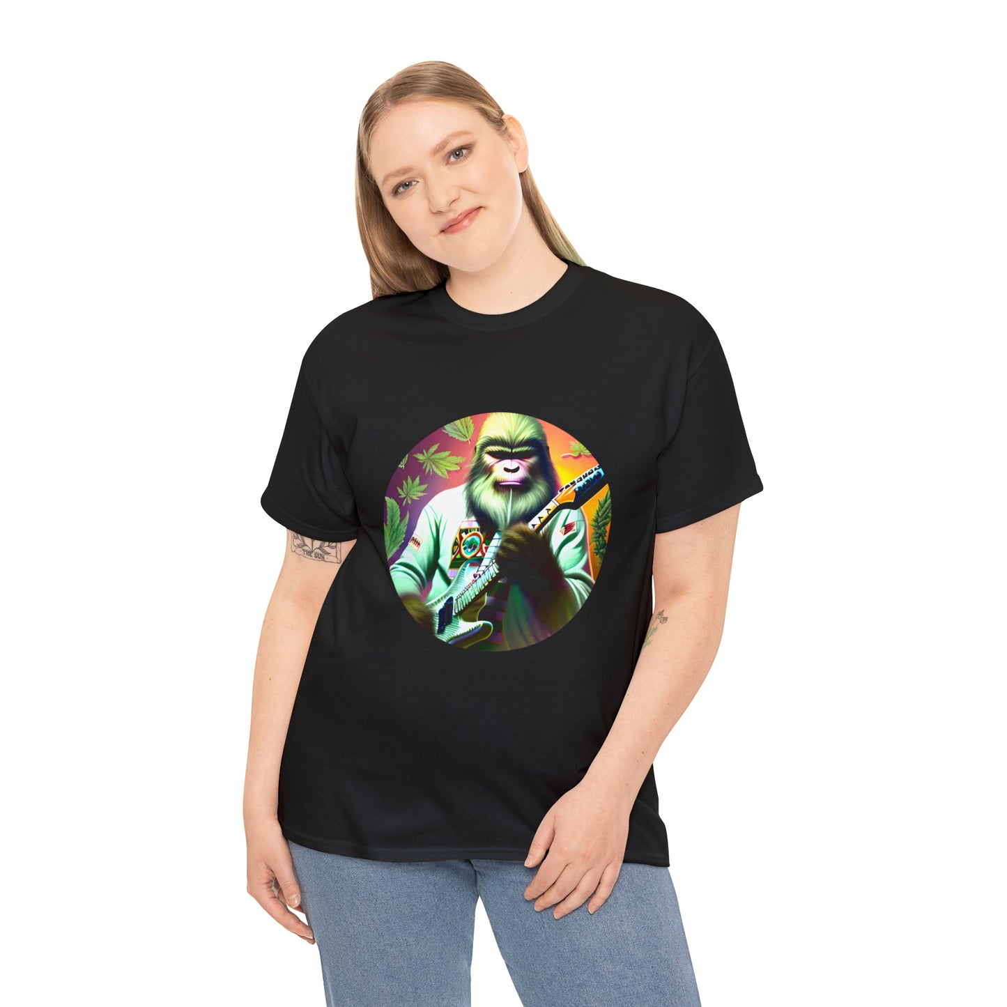 Seedsquatch Plays Guitar #1 Unisex Heavy Cotton Tee