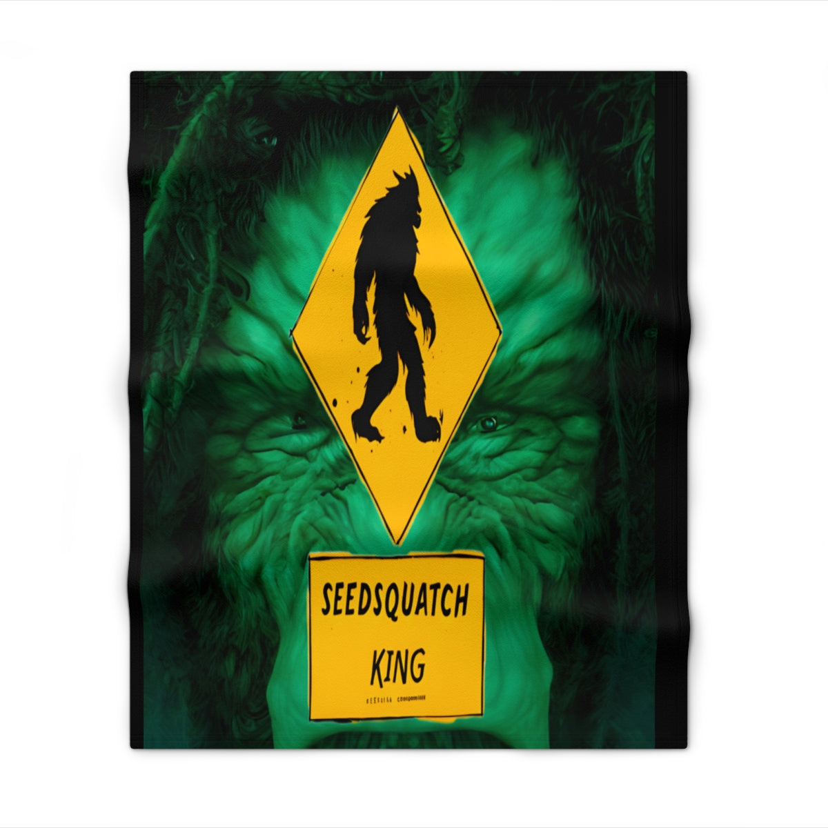 Seedsquatch King Throw Blanket