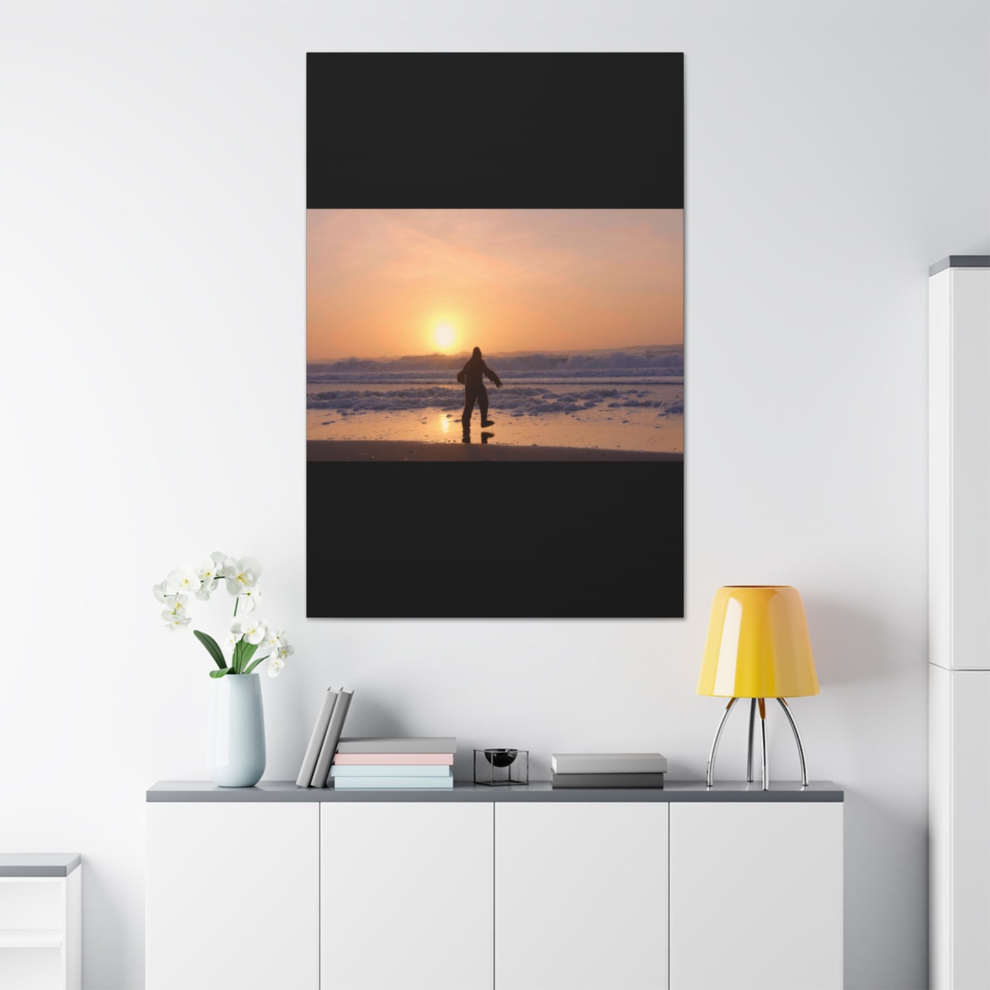 “Legend of the Squatch” Ferndale Beach California Scene Canvas Stretched, 1.5''