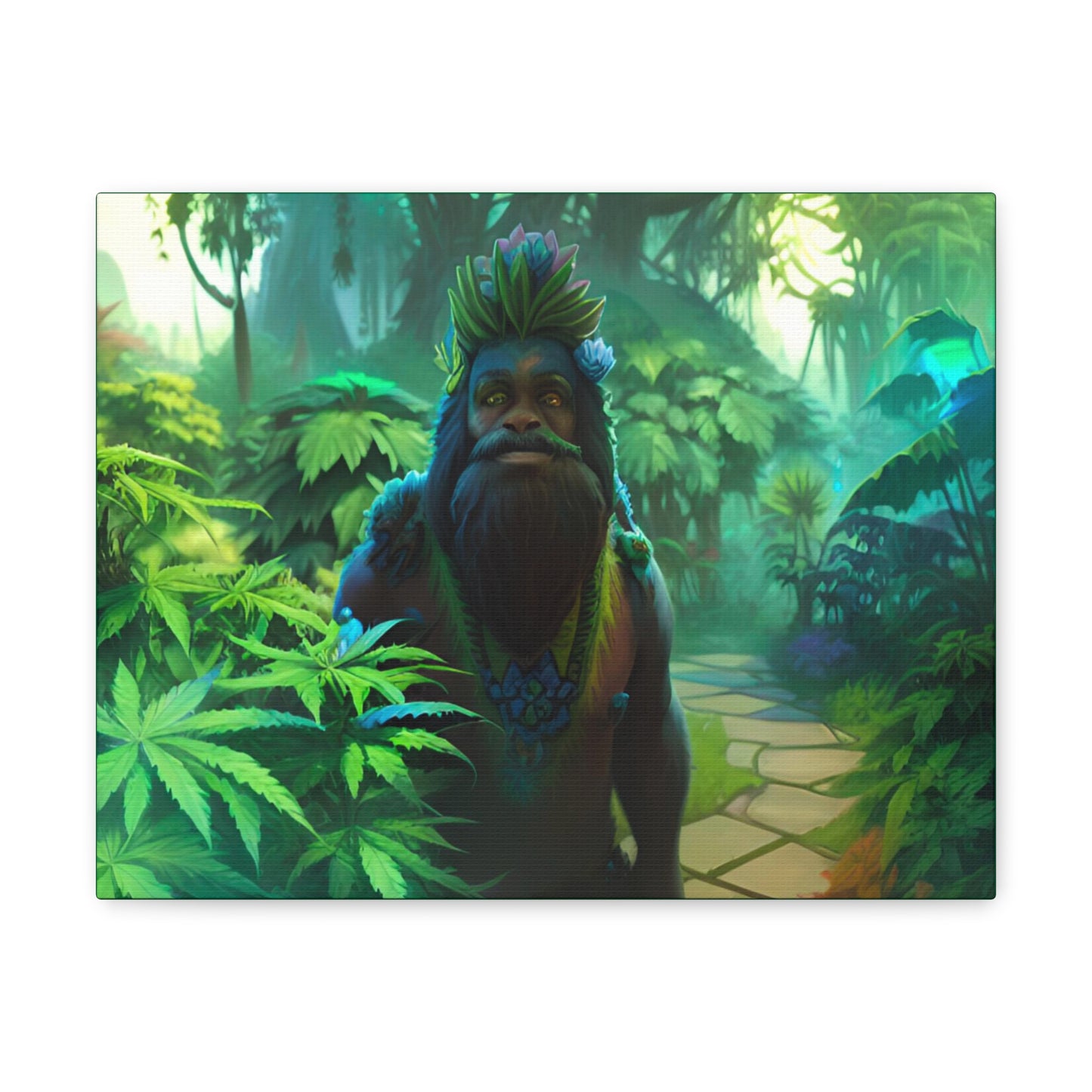 MzMary AlohaSquatch Ai Design Canvas Gallery Wraps