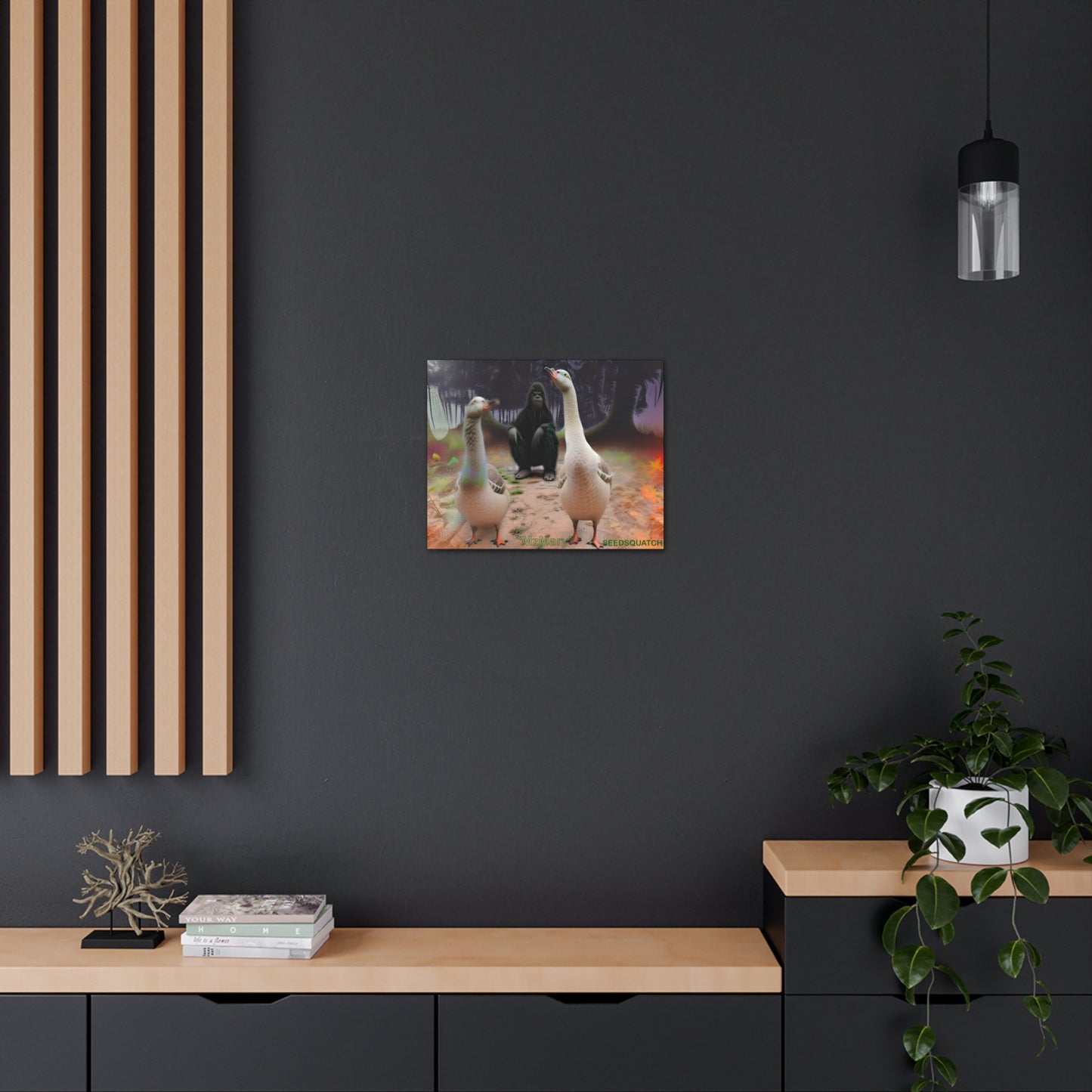 MzMary “The Geese”  Ai Scene Canvas Gallery Wraps