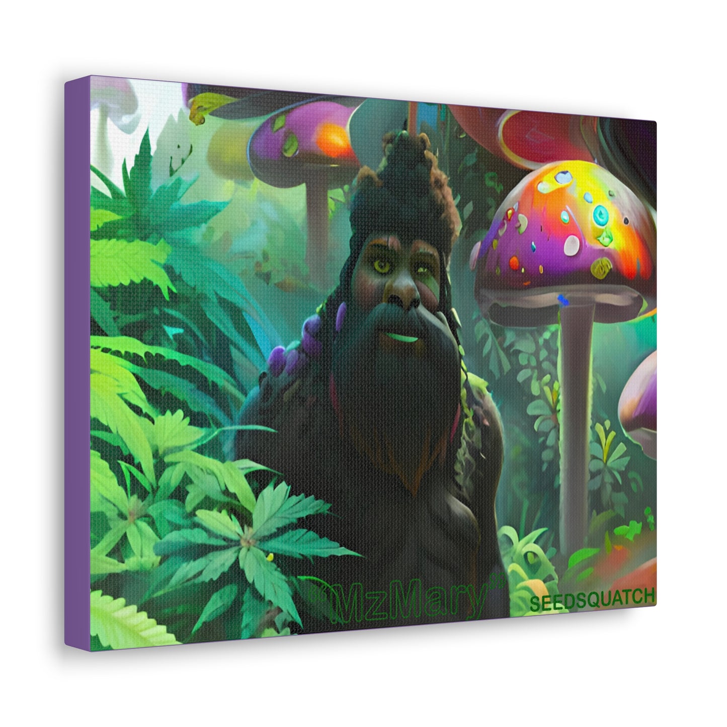 MzMary “ShroomSquatch” Ai Scene Canvas Gallery Wraps