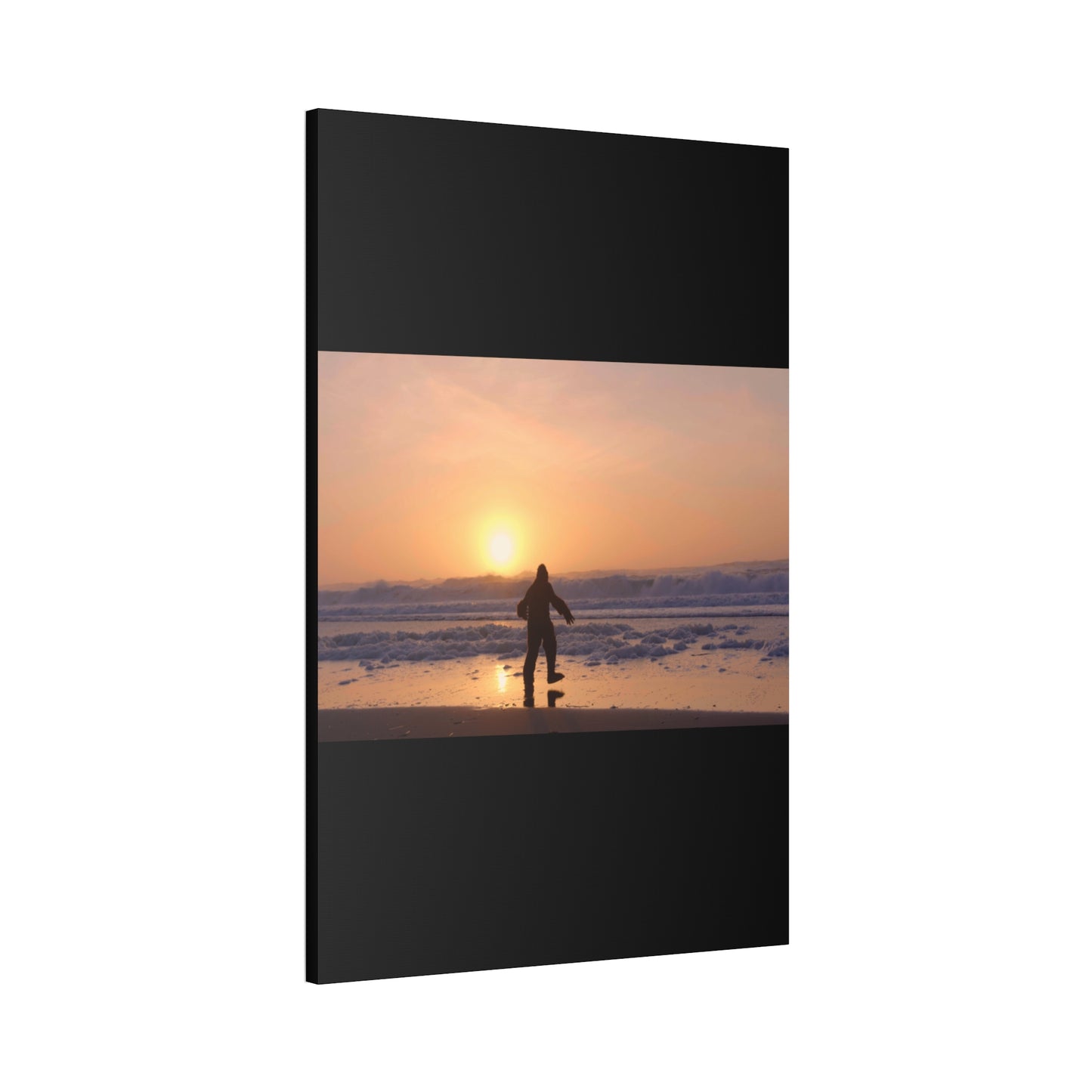 “Legend of the Squatch” Ferndale Beach California Scene Canvas Stretched, 1.5''