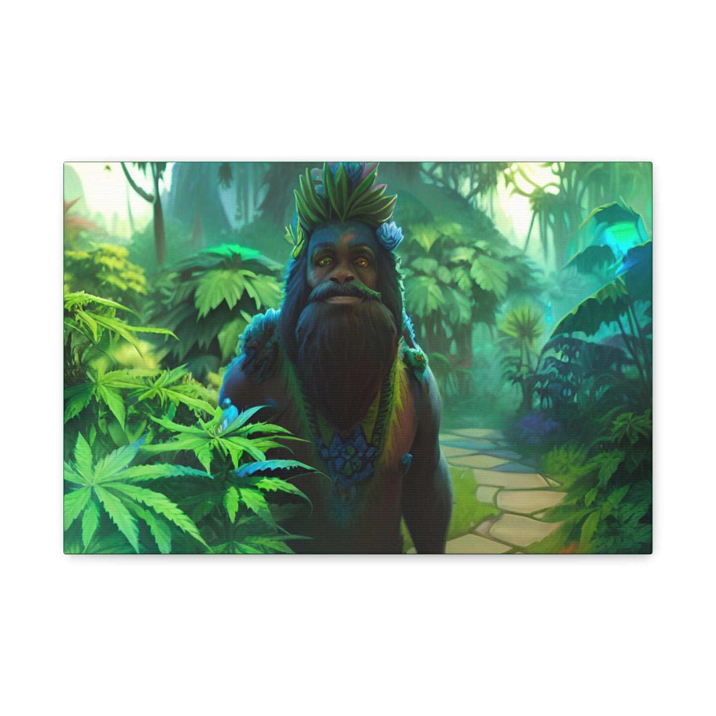 MzMary AlohaSquatch Ai Design Canvas Gallery Wraps