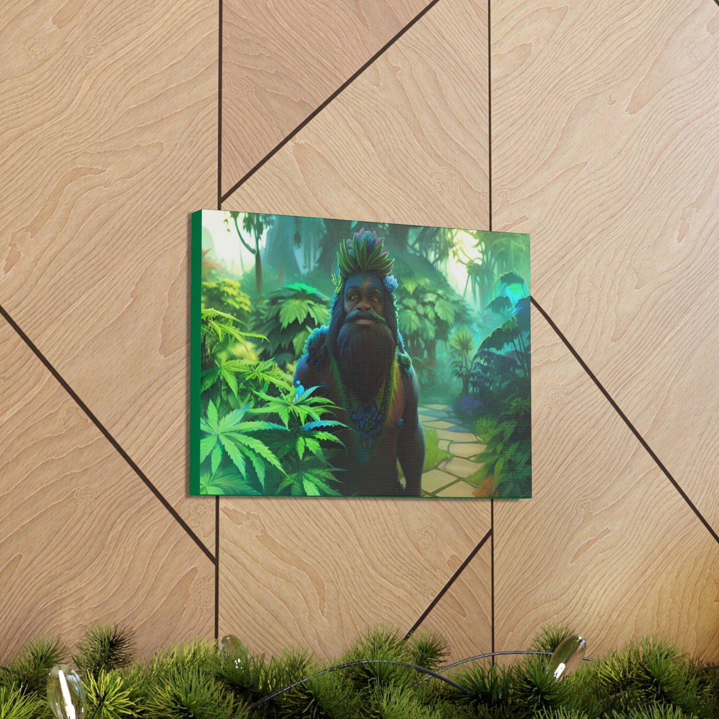 MzMary AlohaSquatch Ai Design Canvas Gallery Wraps