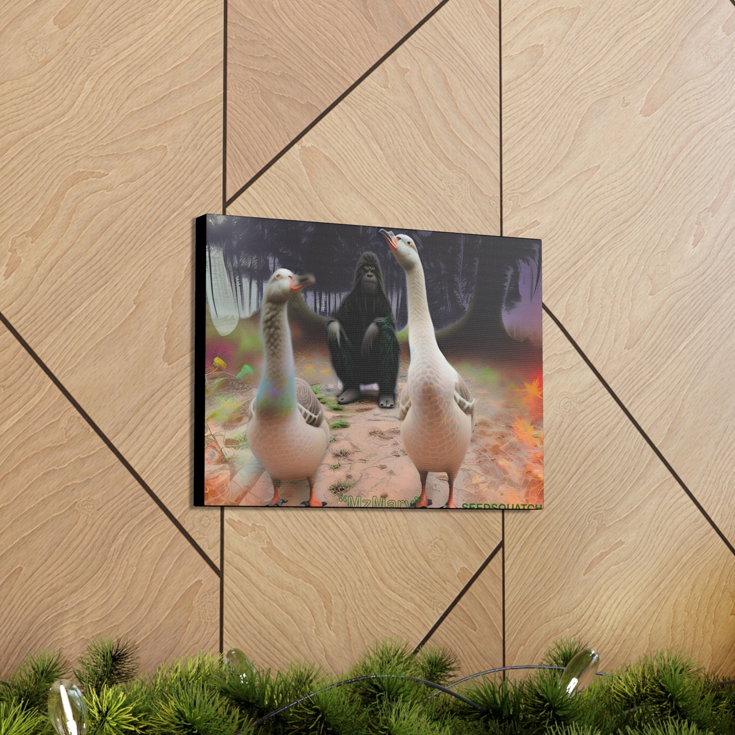 MzMary “The Geese”  Ai Scene Canvas Gallery Wraps