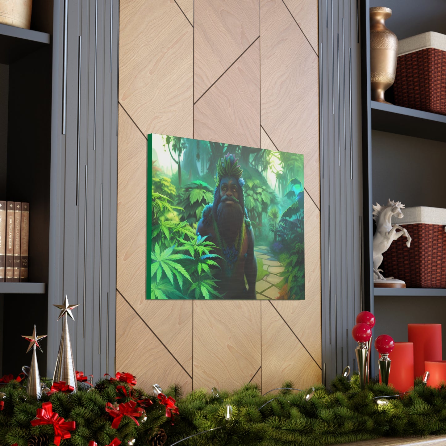 MzMary AlohaSquatch Ai Design Canvas Gallery Wraps