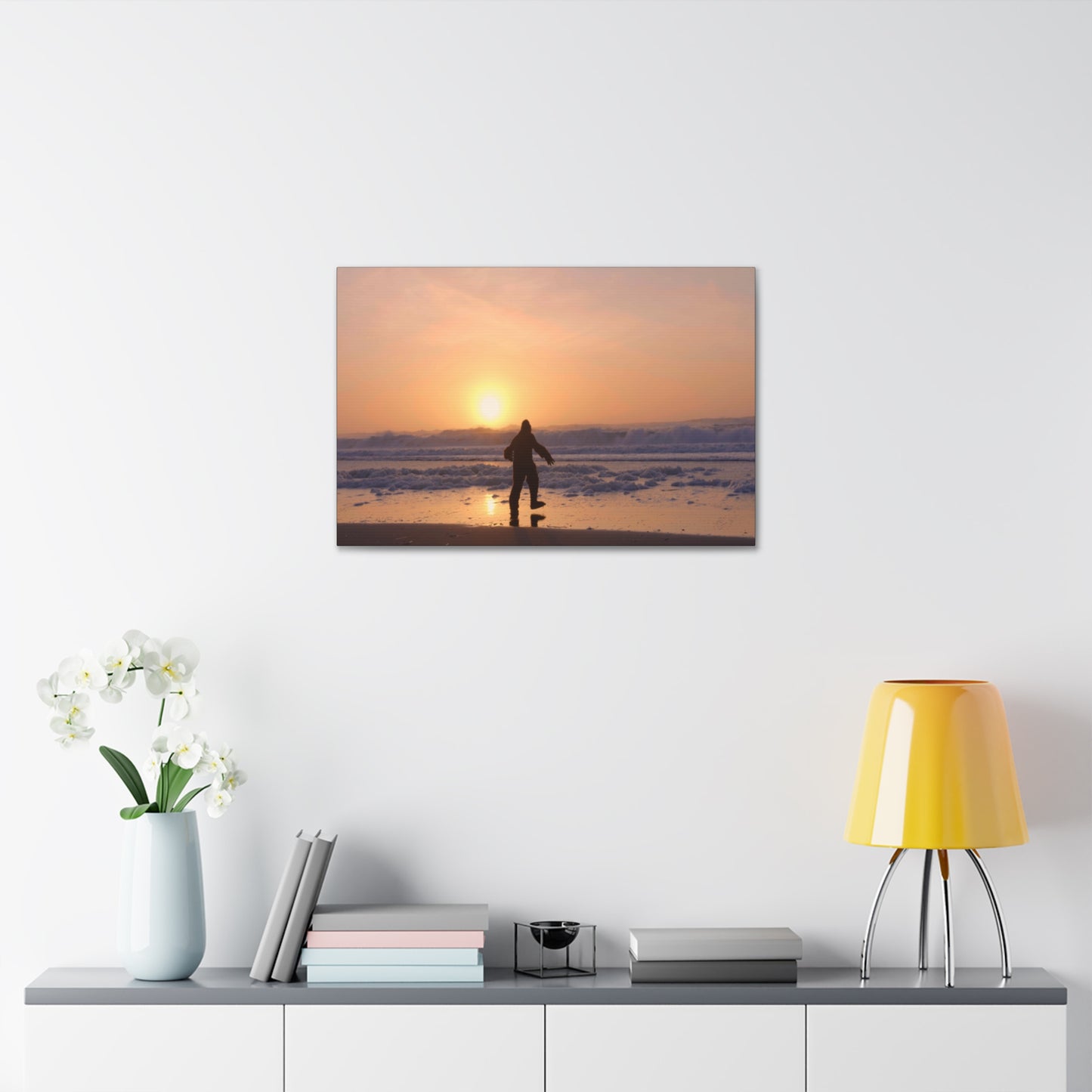 “Legend of the Squatch” Ferndale Beach California Scene Canvas Stretched, 1.5''