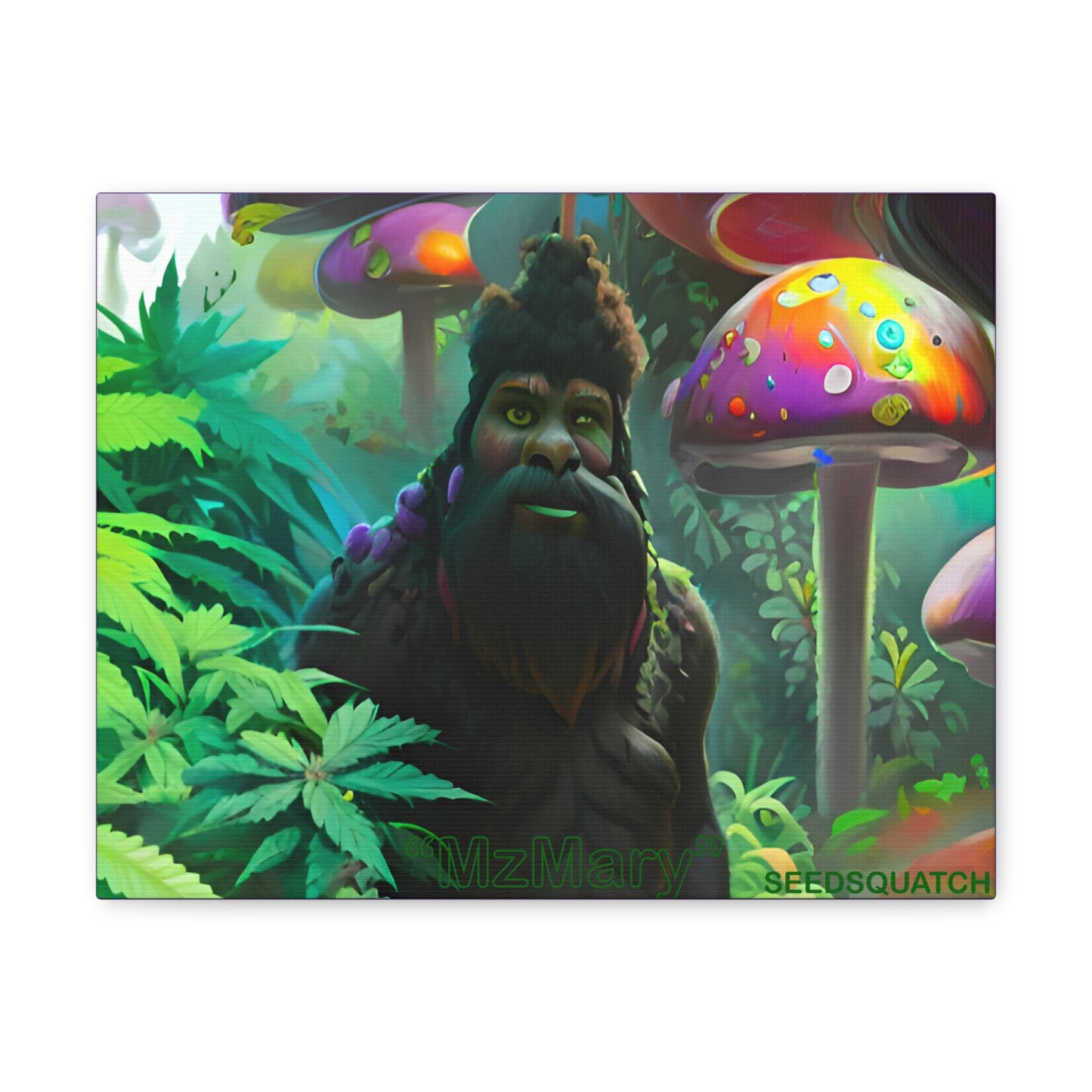 MzMary “ShroomSquatch” Ai Scene Canvas Gallery Wraps